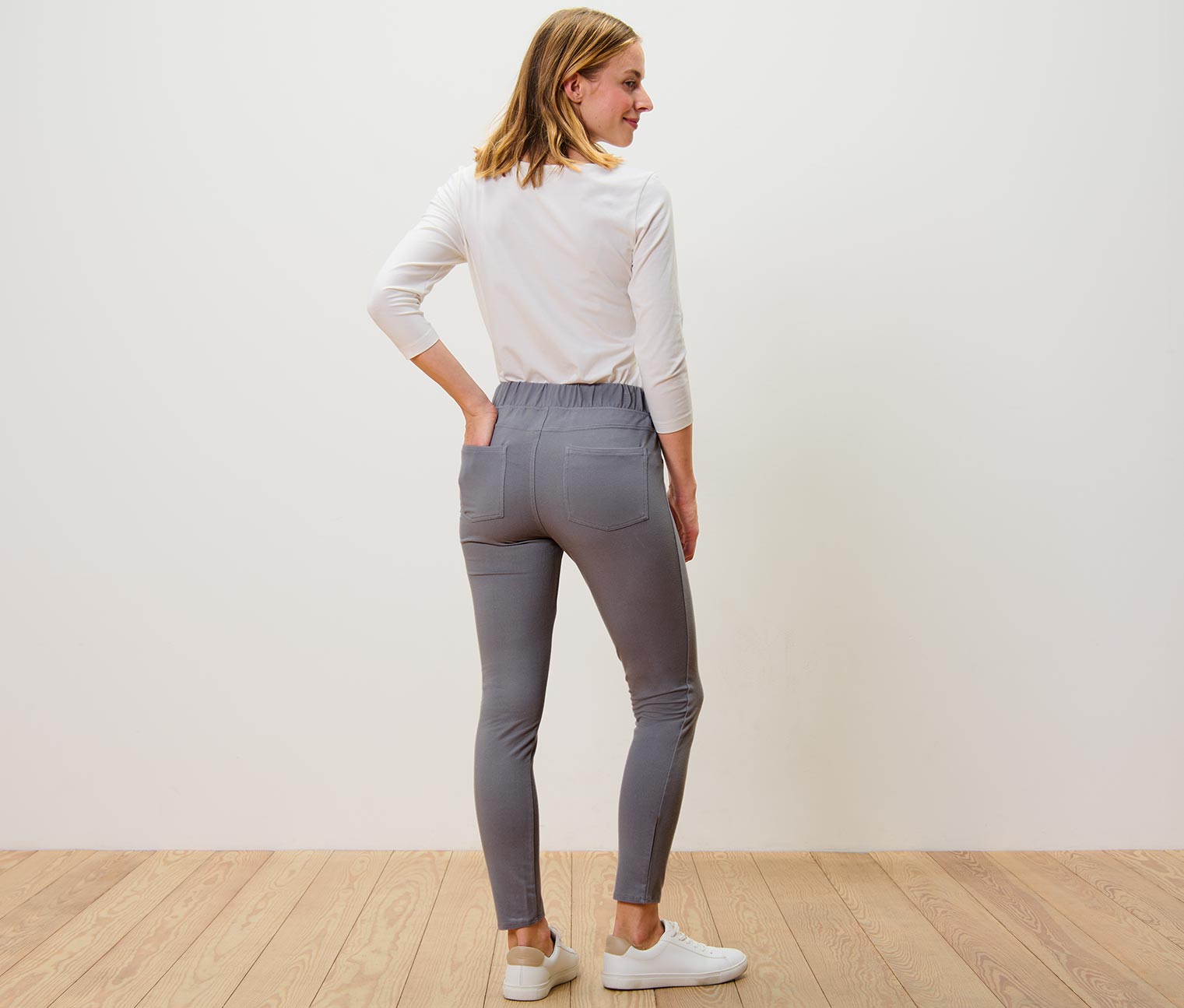 Thumbnail - Tchibo - Leggings in Jeansoptik - Damen - Gr. XL - grau