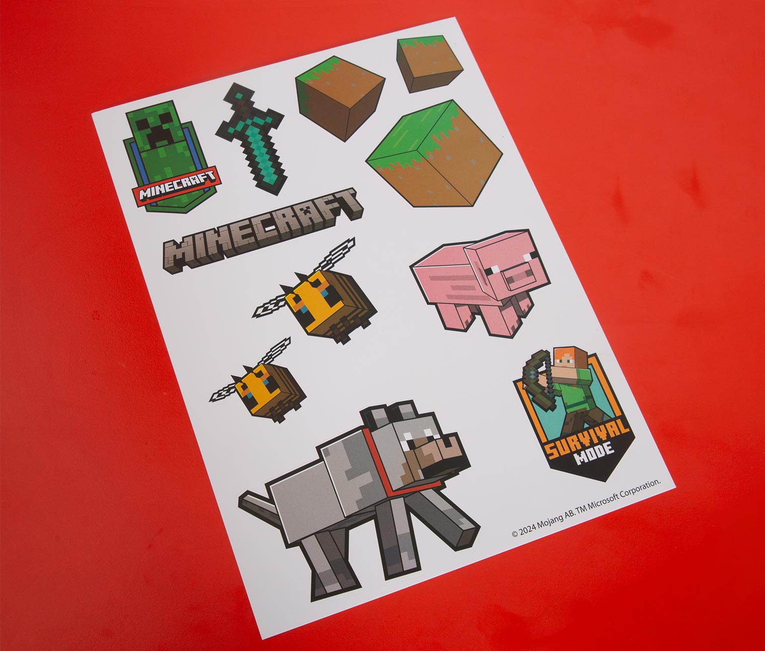 Thumbnail - Tchibo - 6 Minecraft Wandtattoos - mehrfarbig