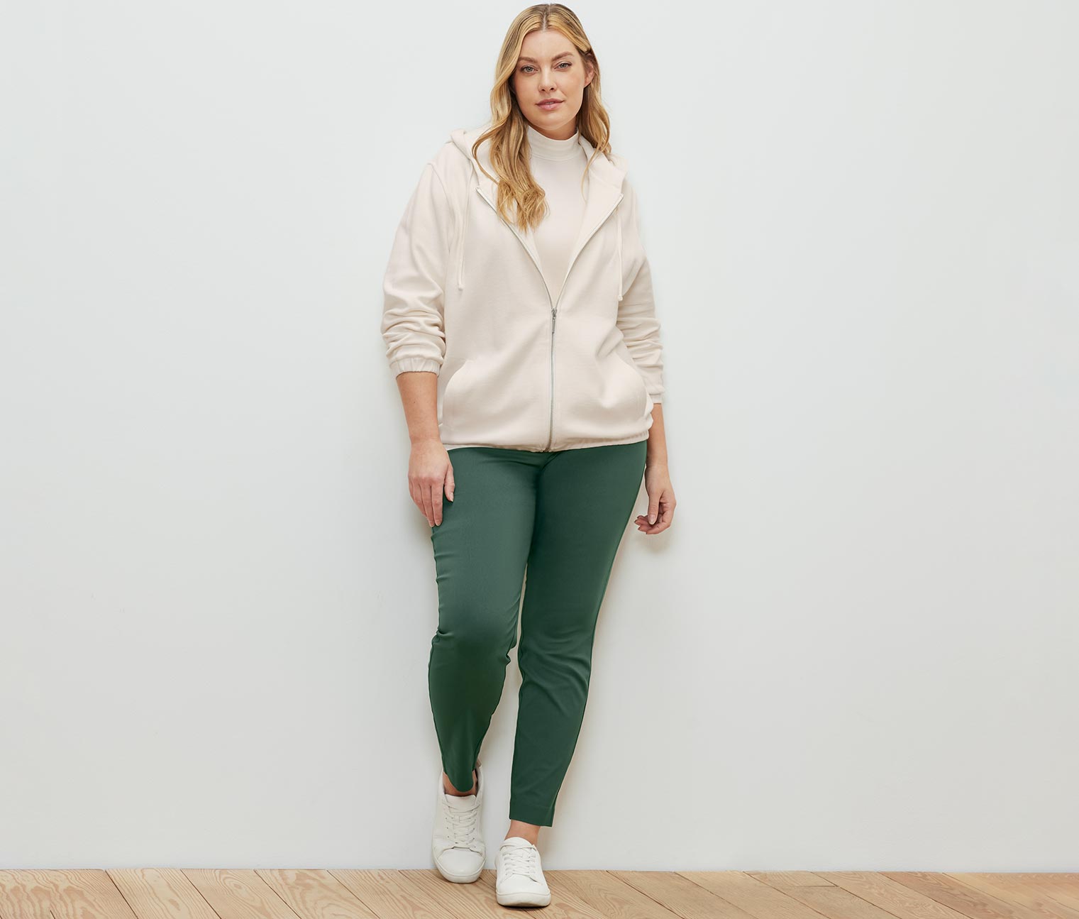 Thumbnail - Tchibo - Blusenshirt mit Stehkragen - Damen - Gr. S - creme