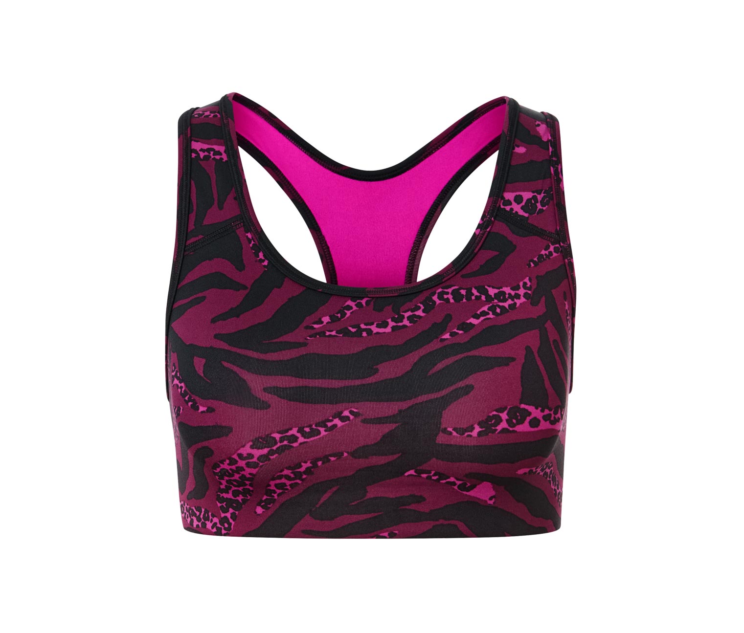 Thumbnail - Tchibo - Sport-Bustier - Damen - Gr. S - schwarz/print