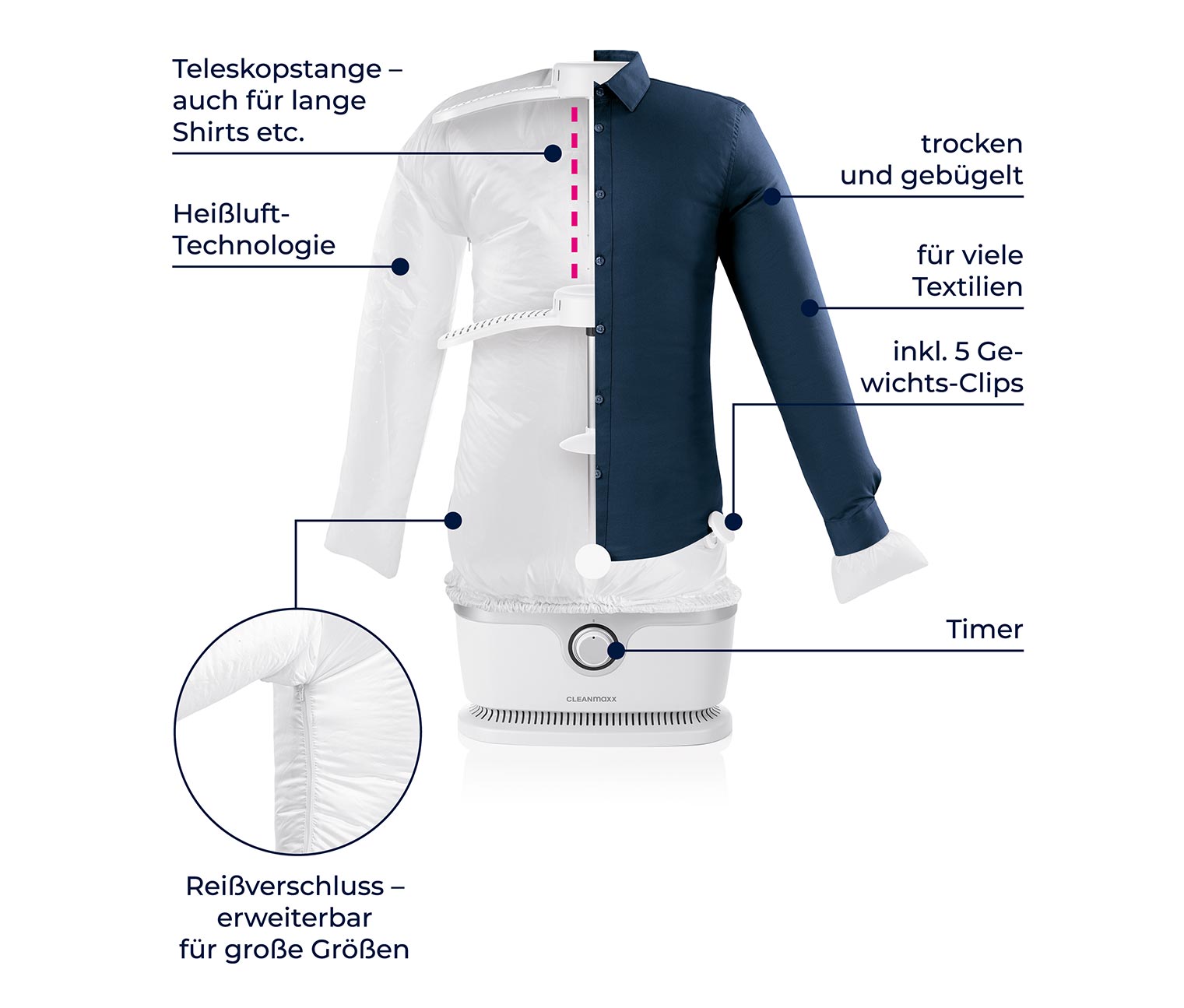 Thumbnail - Tchibo - Hemden-und-Blusenbügler - silber