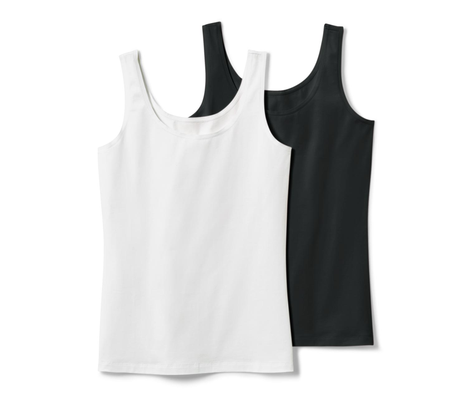 Thumbnail - Tchibo - 2 Hemdchen - Damen - Gr. XL - schwarz