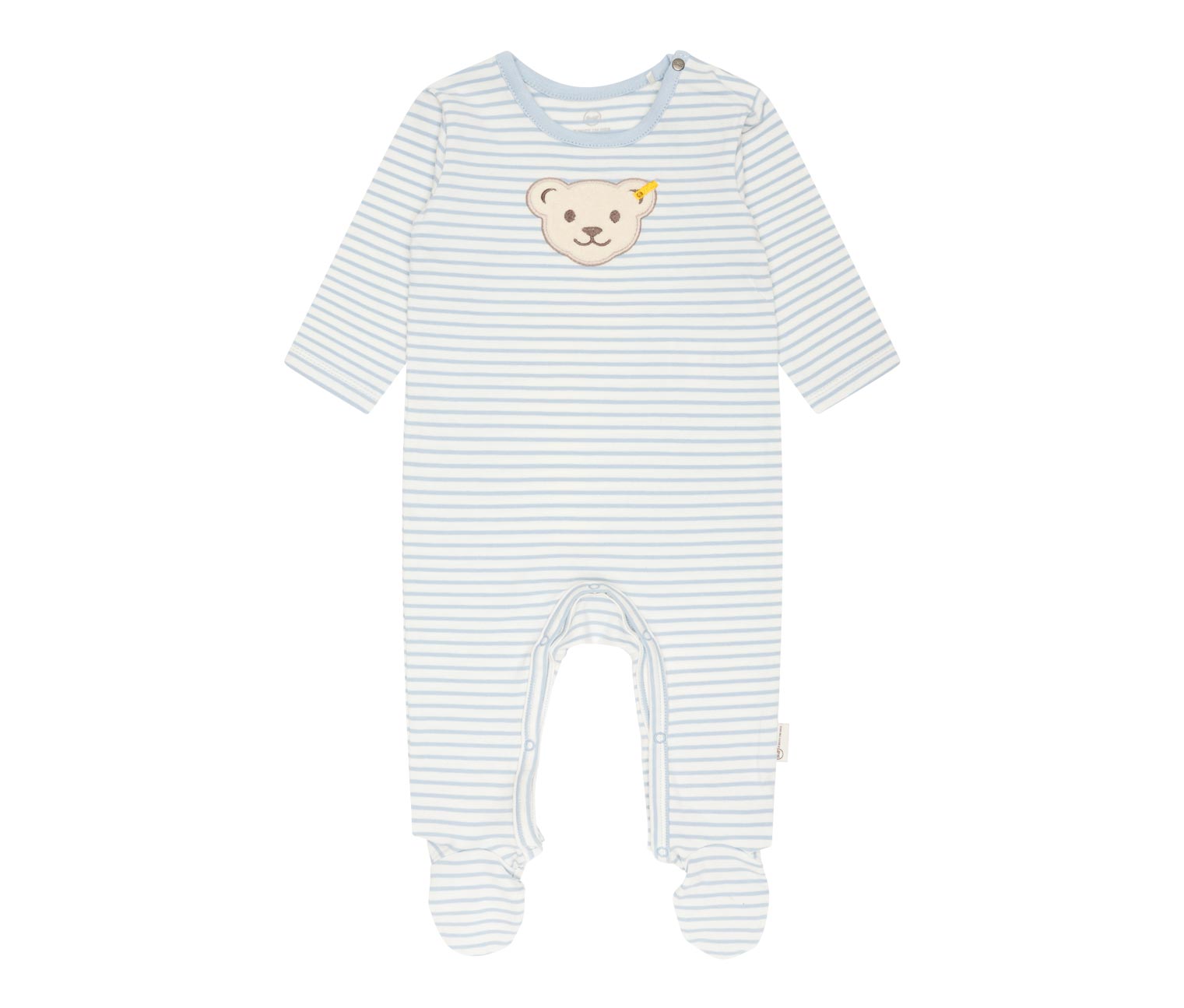 Thumbnail - Steiff Baby-Strampler - Herren - Gr. 62 - blau/gestreift