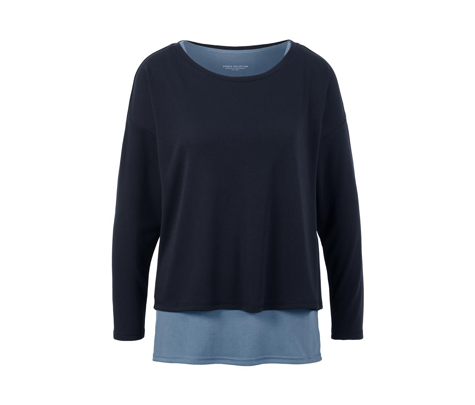 Thumbnail - Tchibo - 2-in-1-Sportshirt - Damen - Gr. L - blau