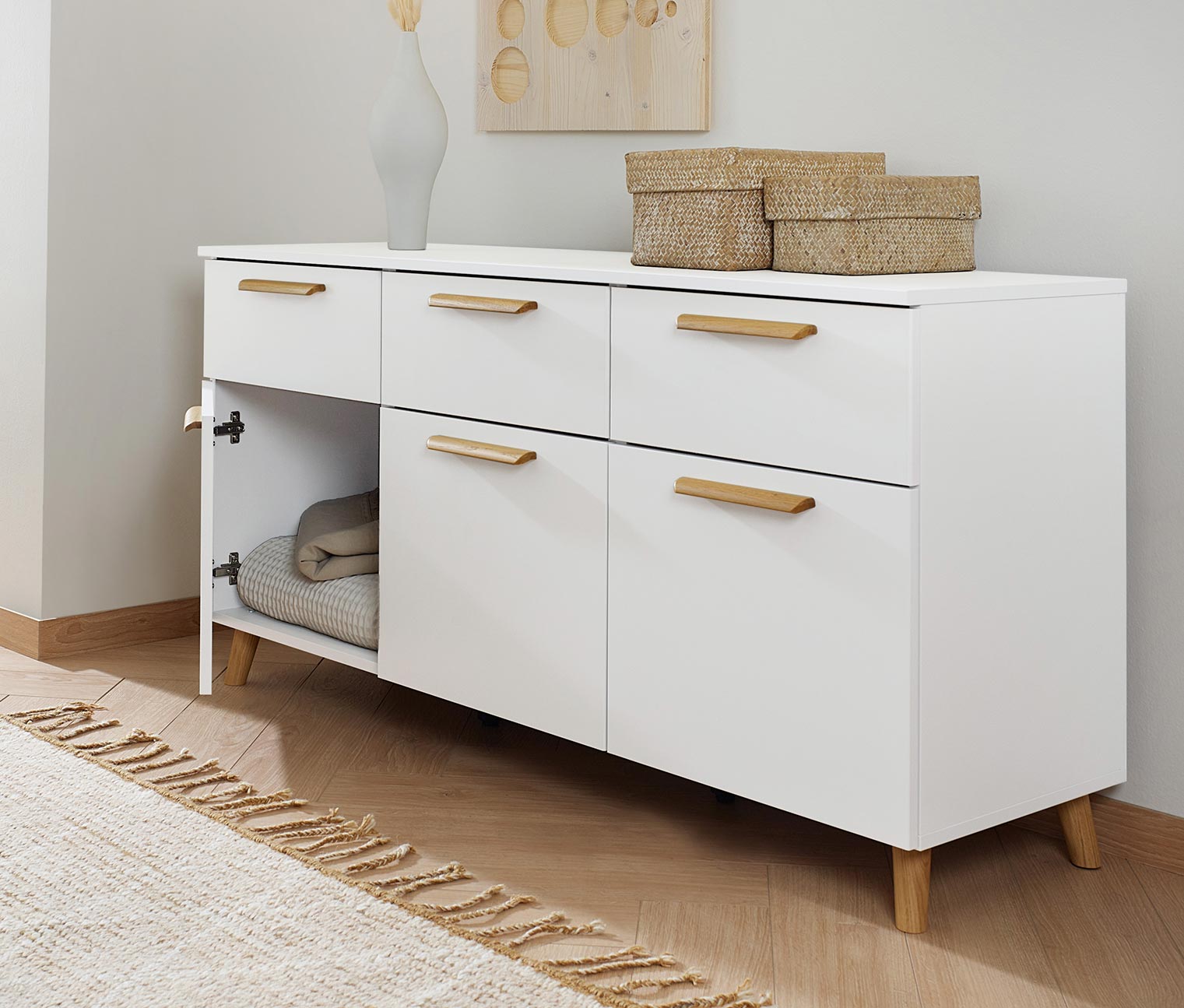 Thumbnail - rauch Kommode »Skandi« - 140x42x73cm - braun - Holz