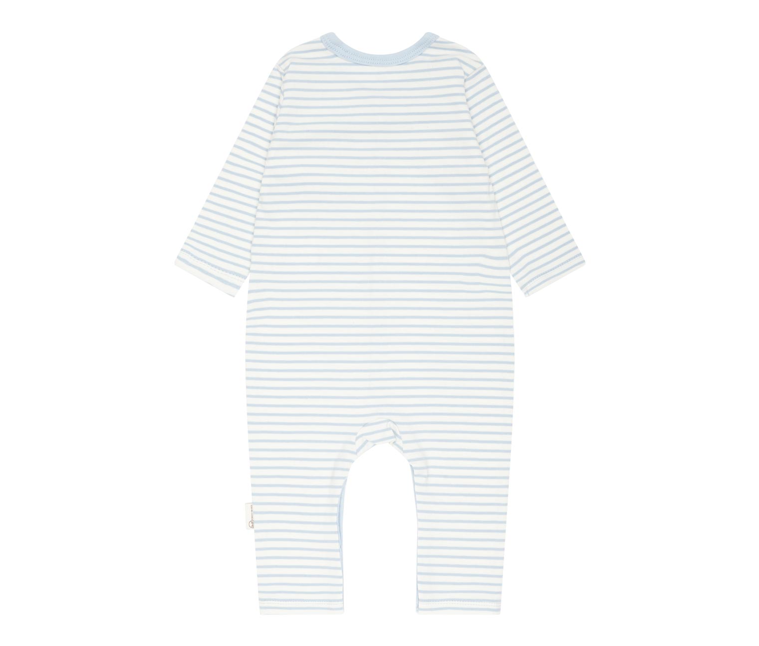 Thumbnail - Steiff Baby-Strampler mit Knopfleiste - Gr. 86 - hellblau/gestreift