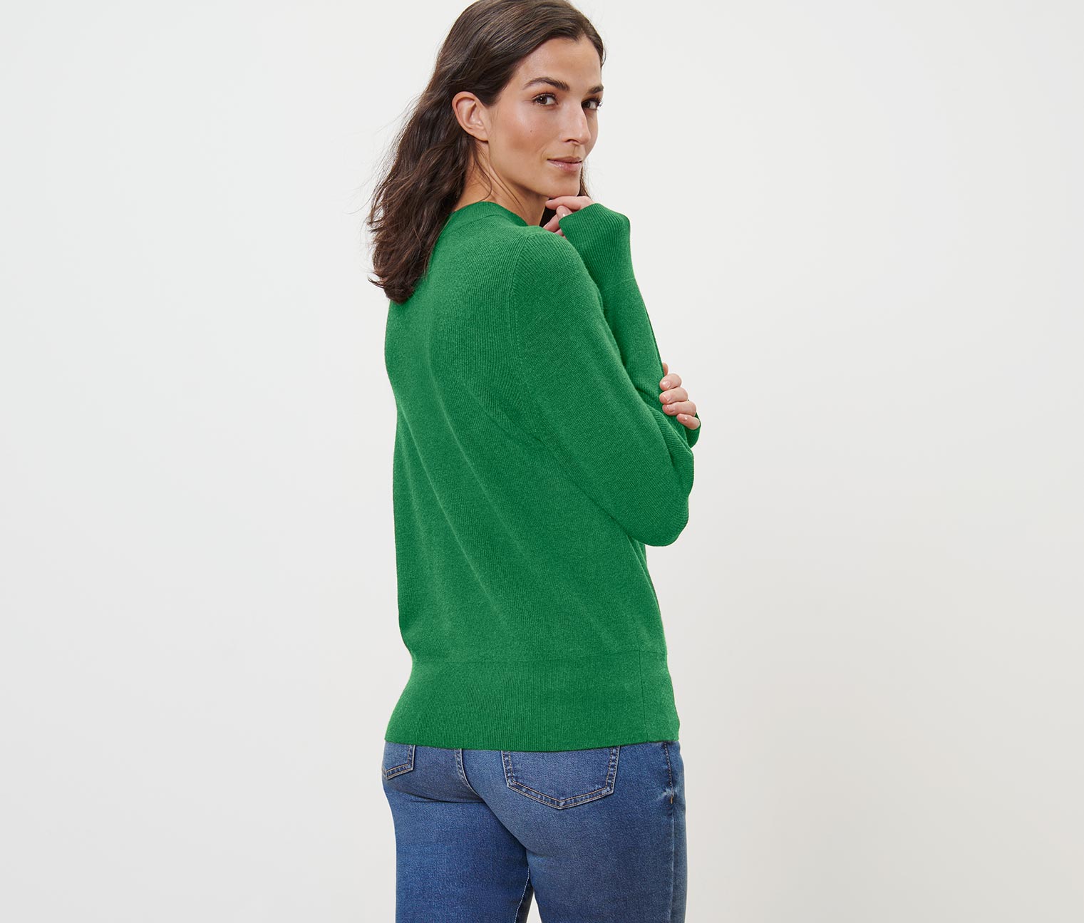 Thumbnail - Tchibo - Feinstrickpullover - Damen - Gr. M - grün