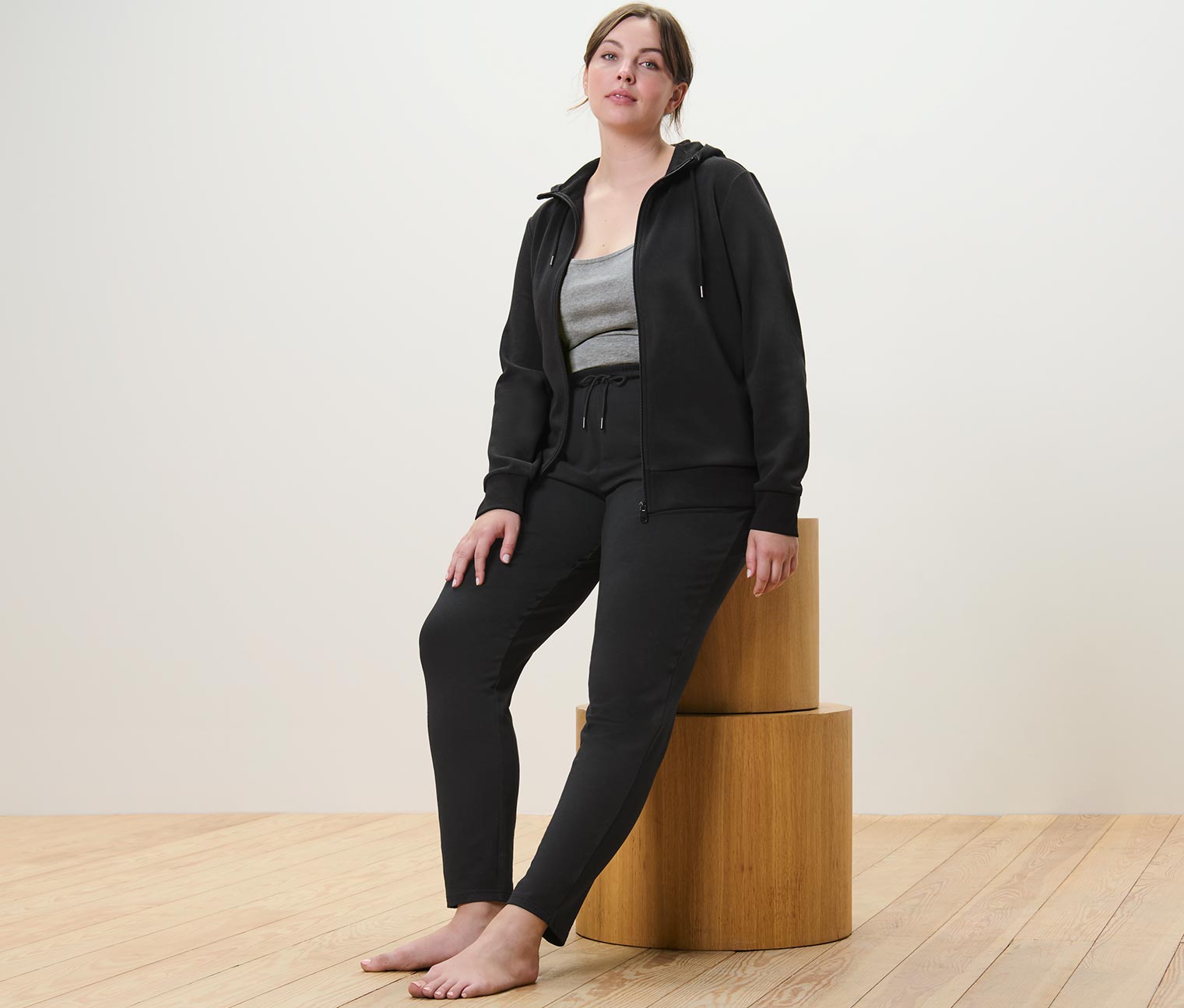 Thumbnail - Tchibo - 2 Tops - Damen - Gr. XXL - schwarz