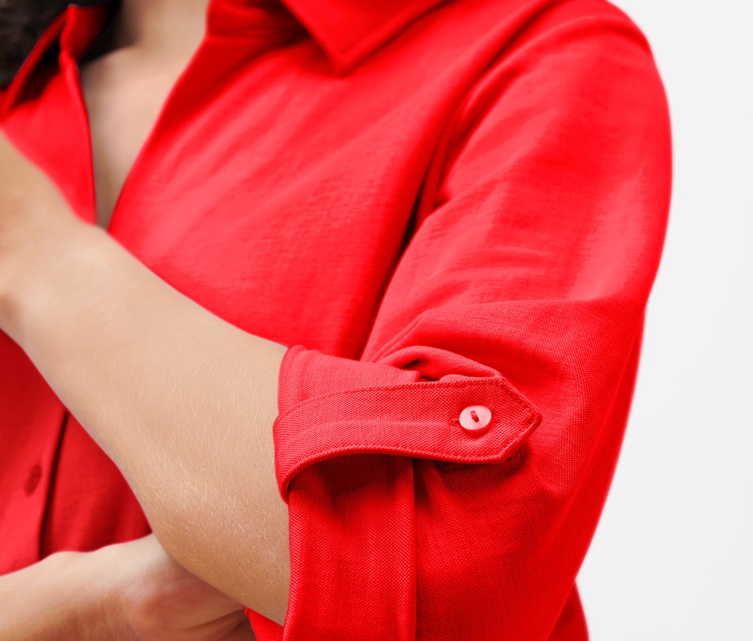 Thumbnail - Tchibo - Piqué-Jerseybluse - Damen - Gr. 36 - rot