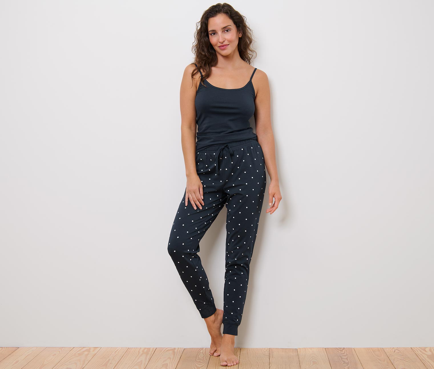 Thumbnail - Tchibo - Pyjamahose - Damen - Gr. S - weiß