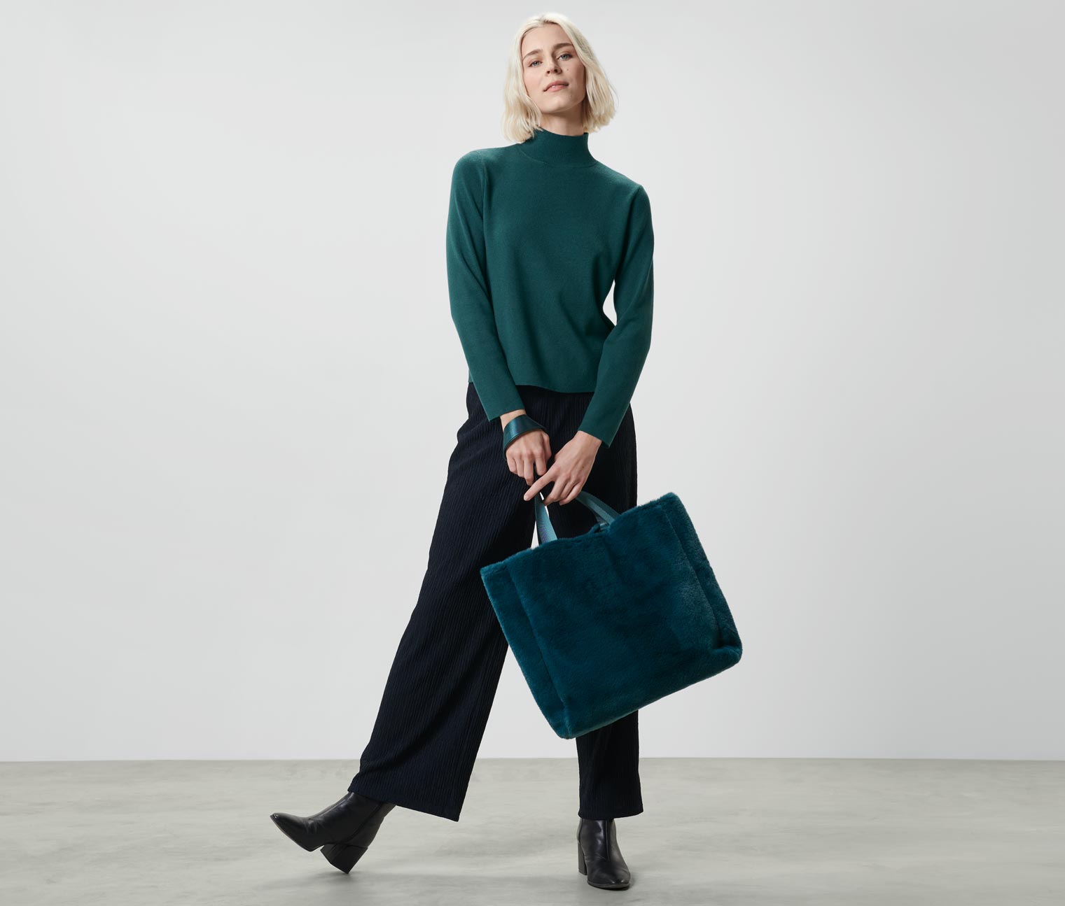 Thumbnail - Tchibo - Strickpullover - Damen - Gr. XS - petrol