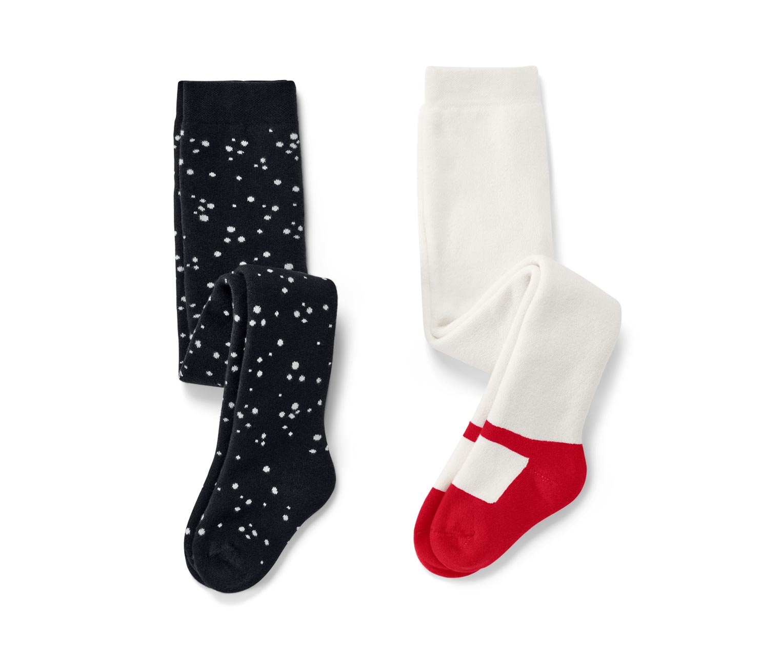 Thumbnail - Tchibo - 2 Baby-Thermostrumpfhosen - Newborn - Gr. 50/56 - schwarz/jacquard