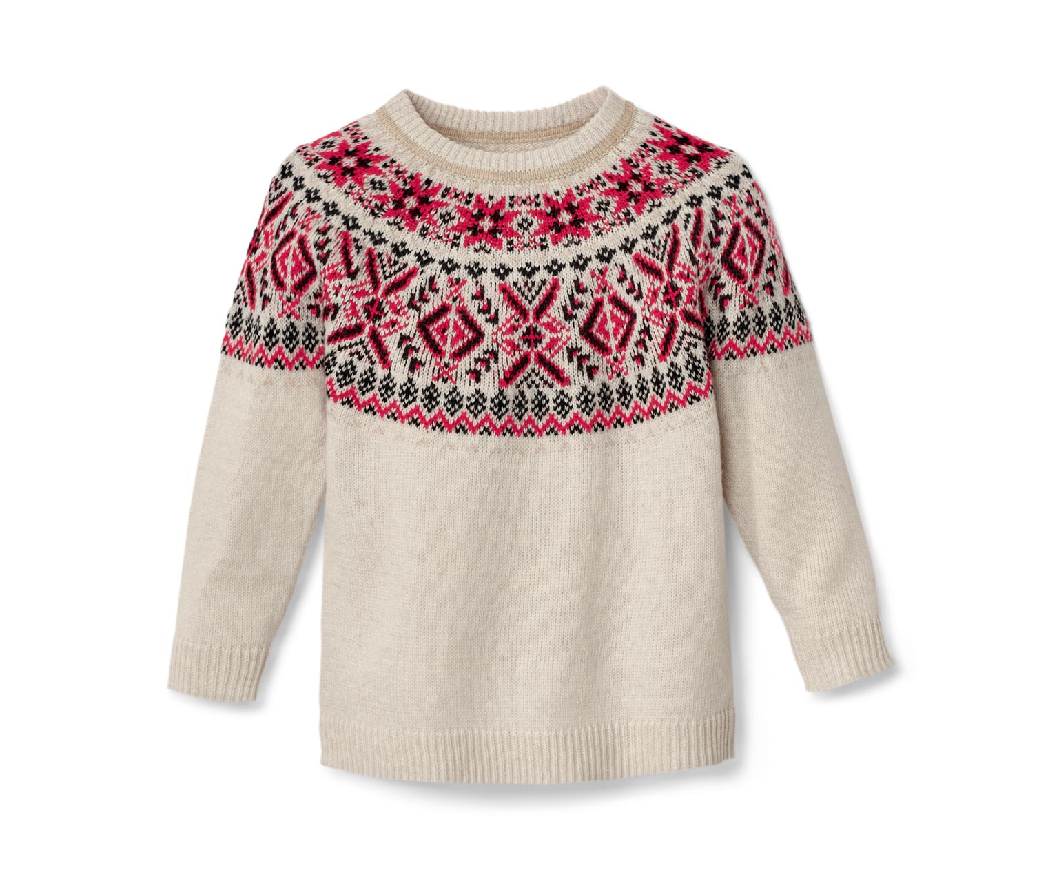 Thumbnail - Tchibo - Kinder-Norweger-Strickpullover - Herren - Gr. 98/104 - creme