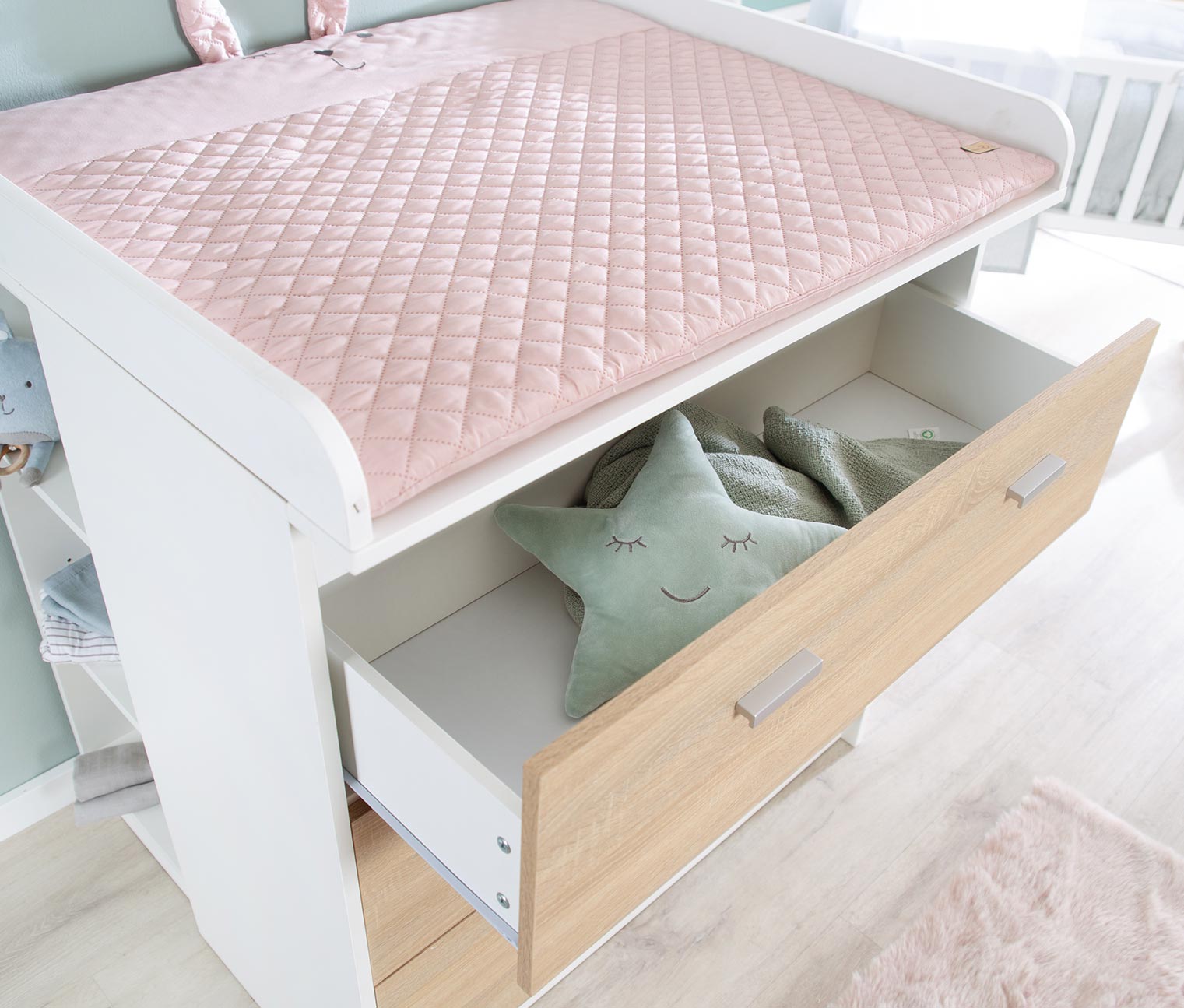 Thumbnail - roba Wickelkommode »Gabriella« - 88,5x75x98,5cm - braun - Holz / Kunststoff