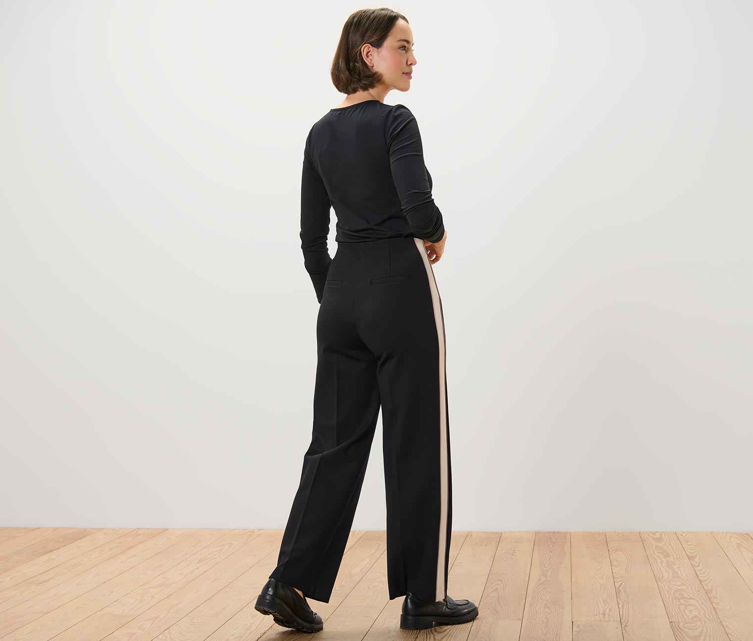 Thumbnail - Tchibo - Jerseyhose mit Galonstreifen - Damen - Gr. 36 - schwarz
