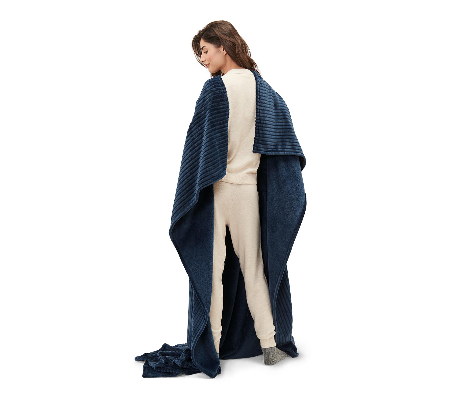 Thumbnail - Tchibo - Kuscheldecke mit integrierten Ärmeln - dunkelblau