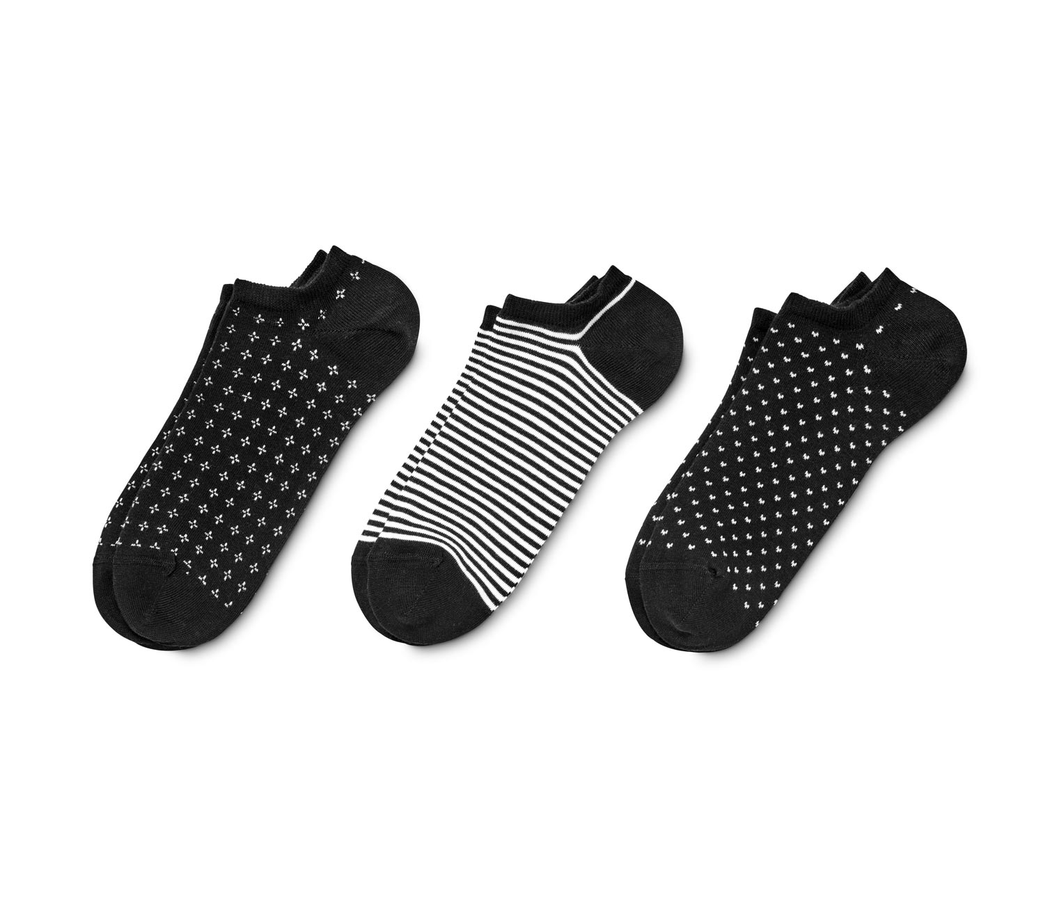 Thumbnail - Tchibo - 3 Paar Sneakersocken - Damen - Gr. 35-38 - schwarz