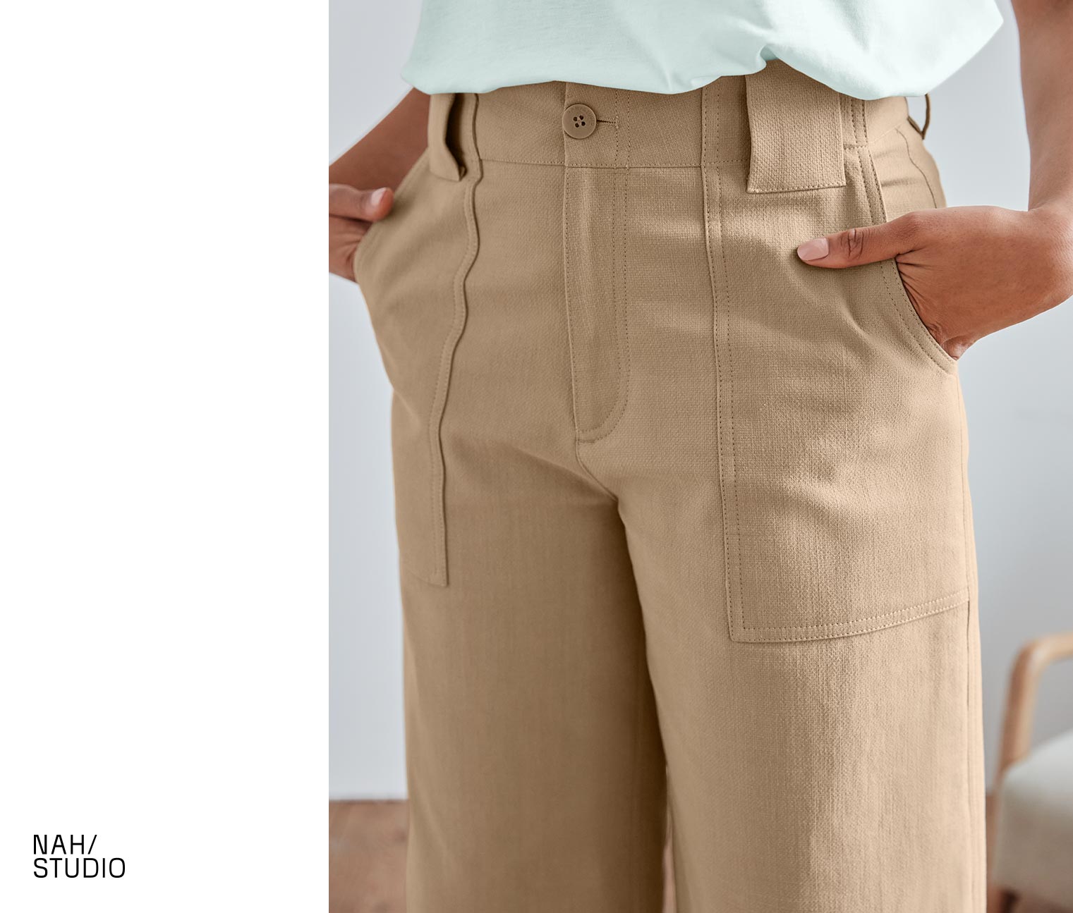 Thumbnail - Nah/Studio Culotte - recycelte Baumwolle - Gr. 40 - braun