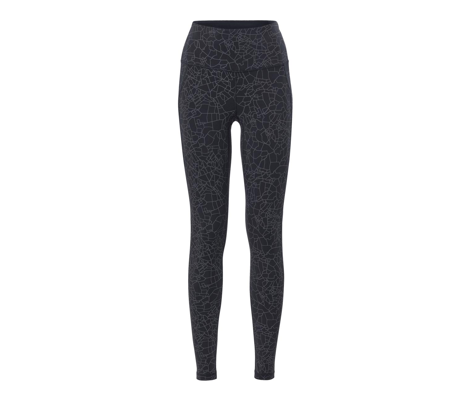 Thumbnail - Tchibo - Sporttight - Damen - Gr. L - schwarz/print