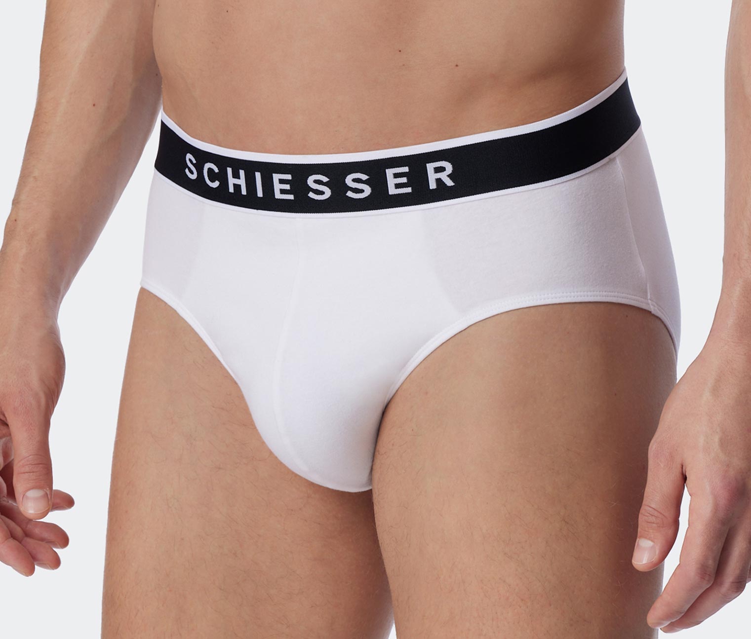 Thumbnail - 3 Schiesser Rio-Slips mit Bio-Baumwolle - Herren - Gr. Xl/7 - weiß