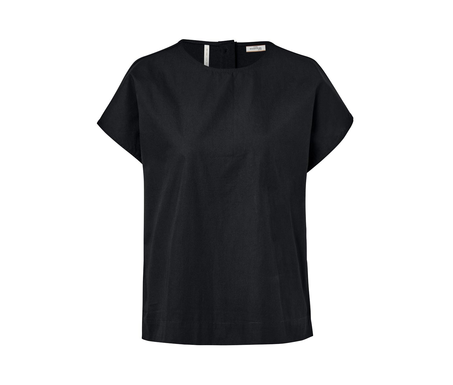 Thumbnail - Tchibo - Blusenshirt im Materialmix - Damen - Gr. 42 - schwarz
