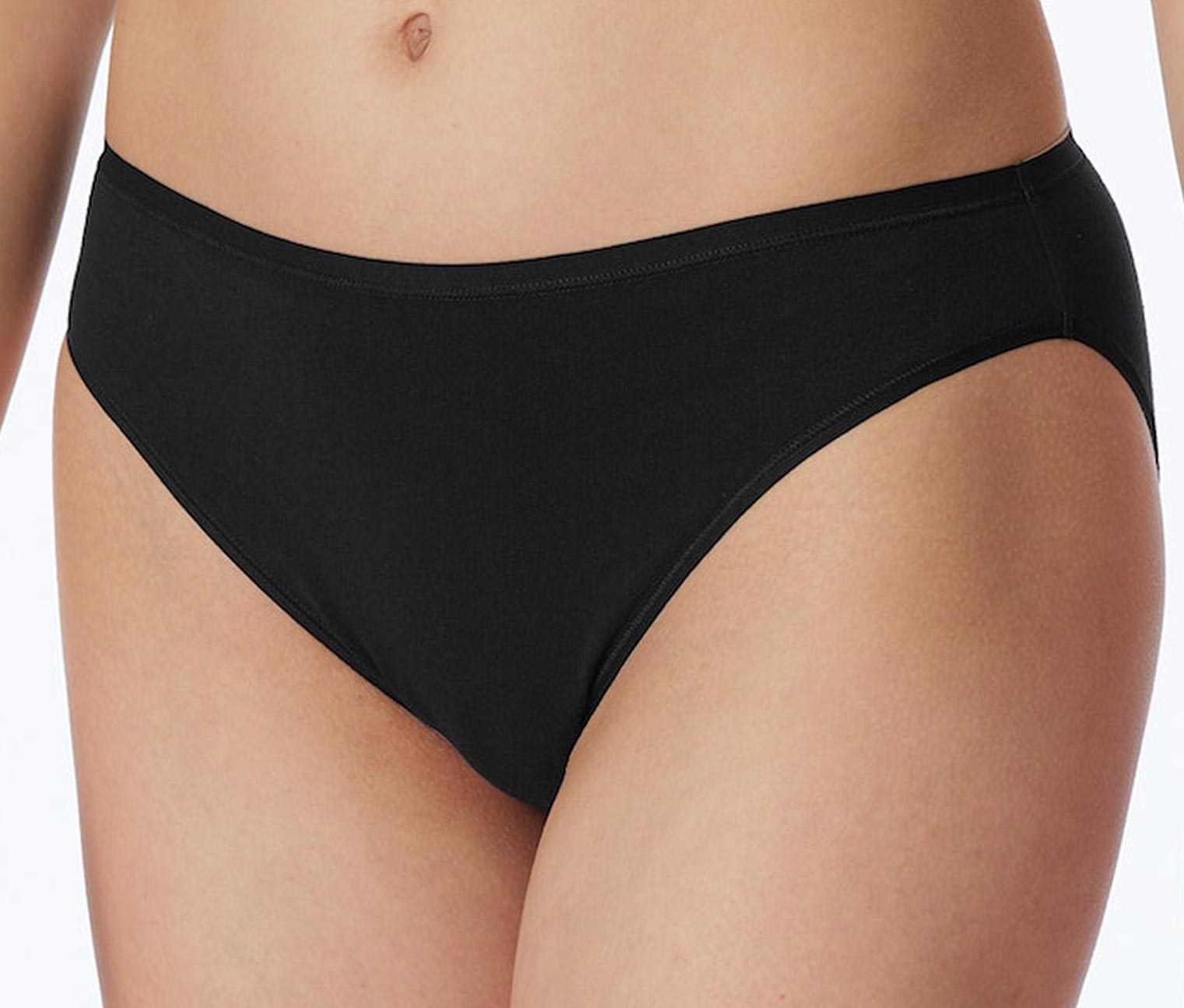 Thumbnail - 2 Schiesser Minislips mit Bio-Baumwolle - Damen - Gr. 44 - schwarz
