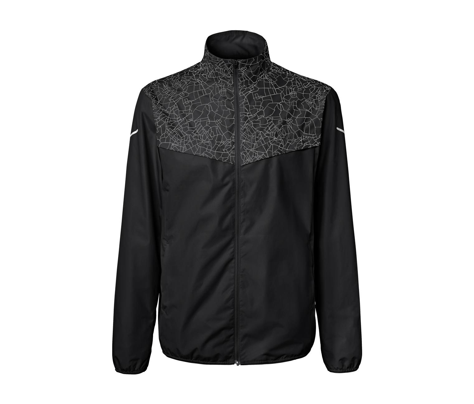 Thumbnail - Tchibo - Windprotection-Laufjacke - Herren - Gr. L - schwarz/print