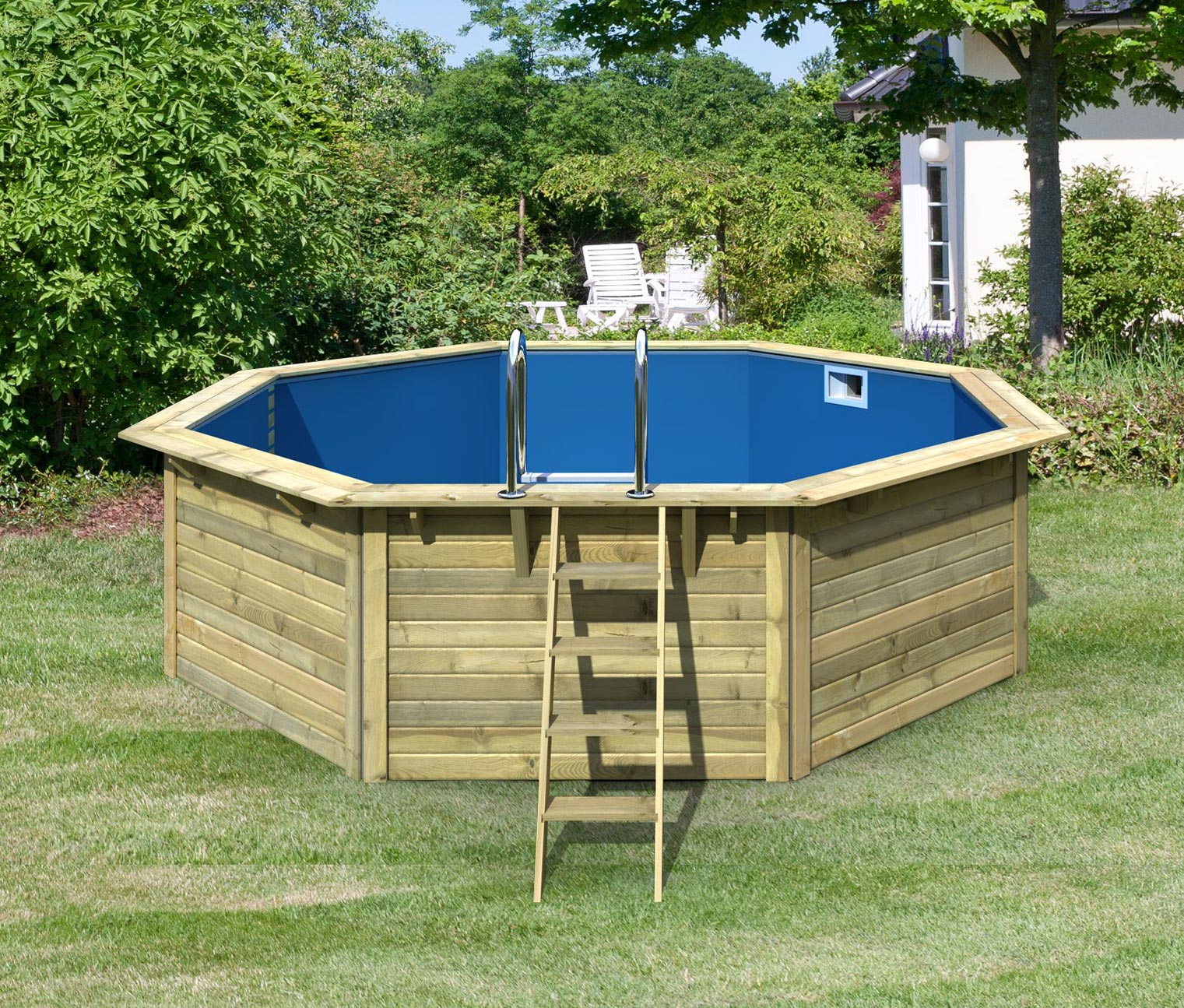 Thumbnail - Karibu Gartenpool-Set »Modell 1« - blau