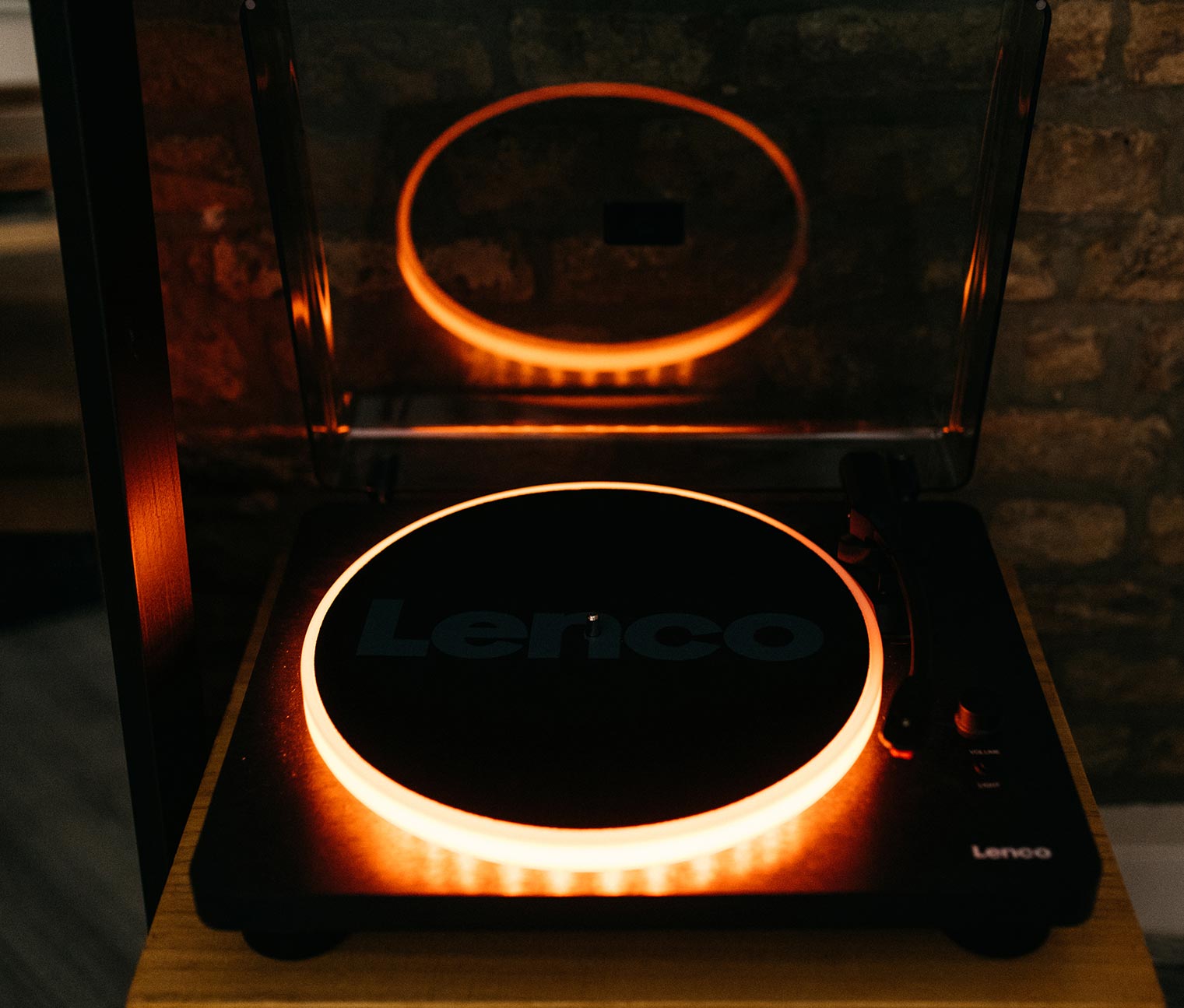 Thumbnail - Lenco Plattenspieler »Ls-50Ledbk« mit integrierten Lautsprechern - schwarz