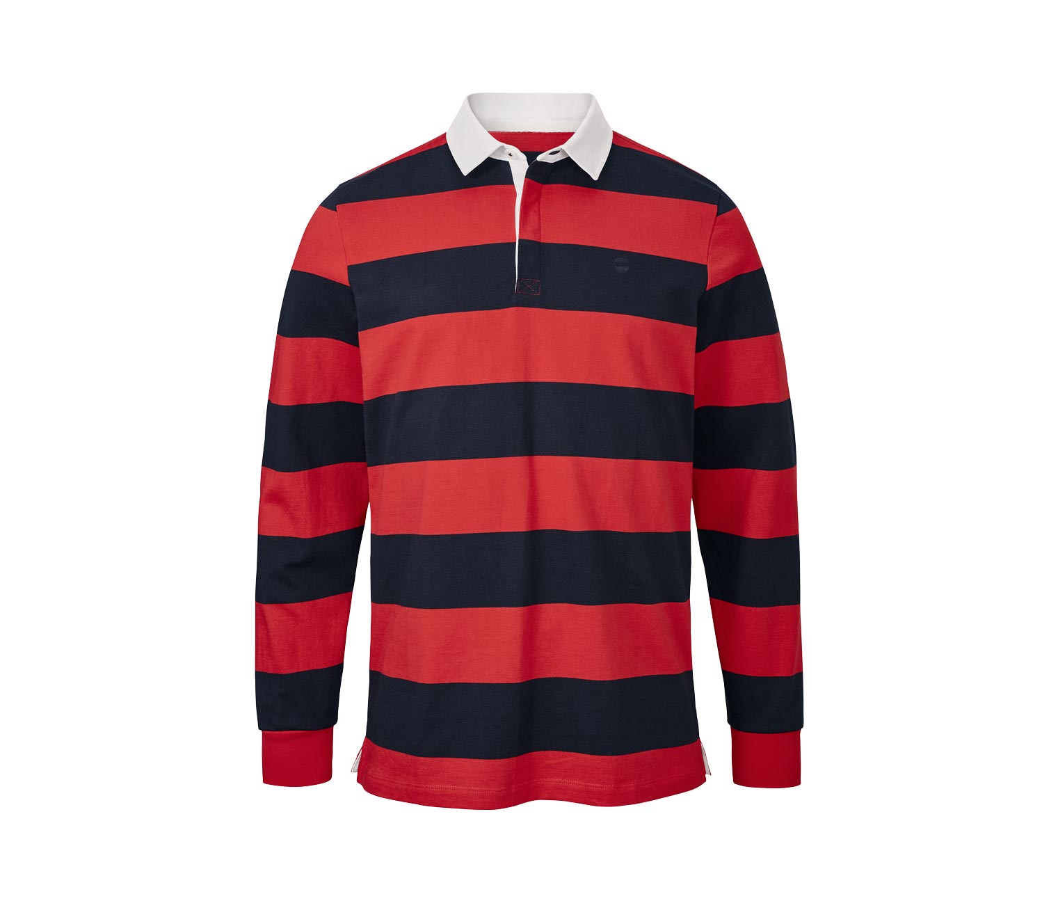 Thumbnail - Tchibo - Langarm-Poloshirt - Herren - Gr. 5XL - dunkelblau/gestreift
