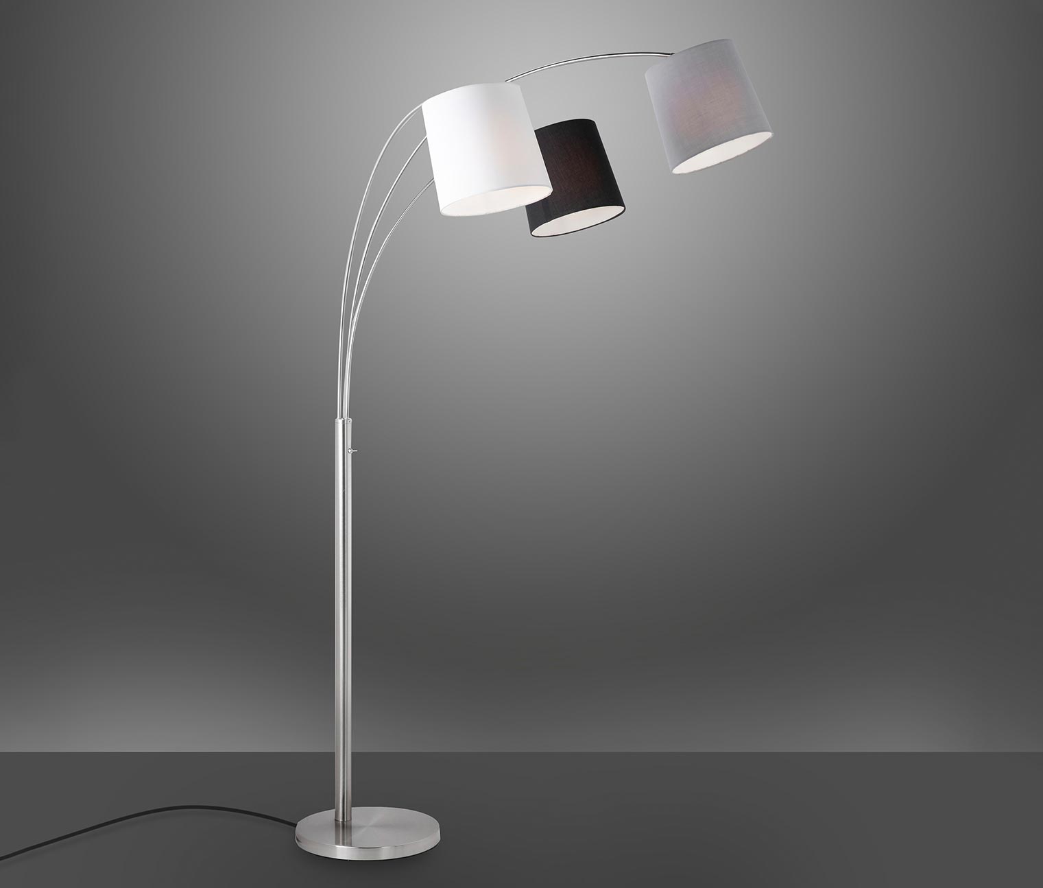 Thumbnail - Tchibo - Just Light Stehleuchte »Melvin« - 100x70x190cm - silber - Eisen
