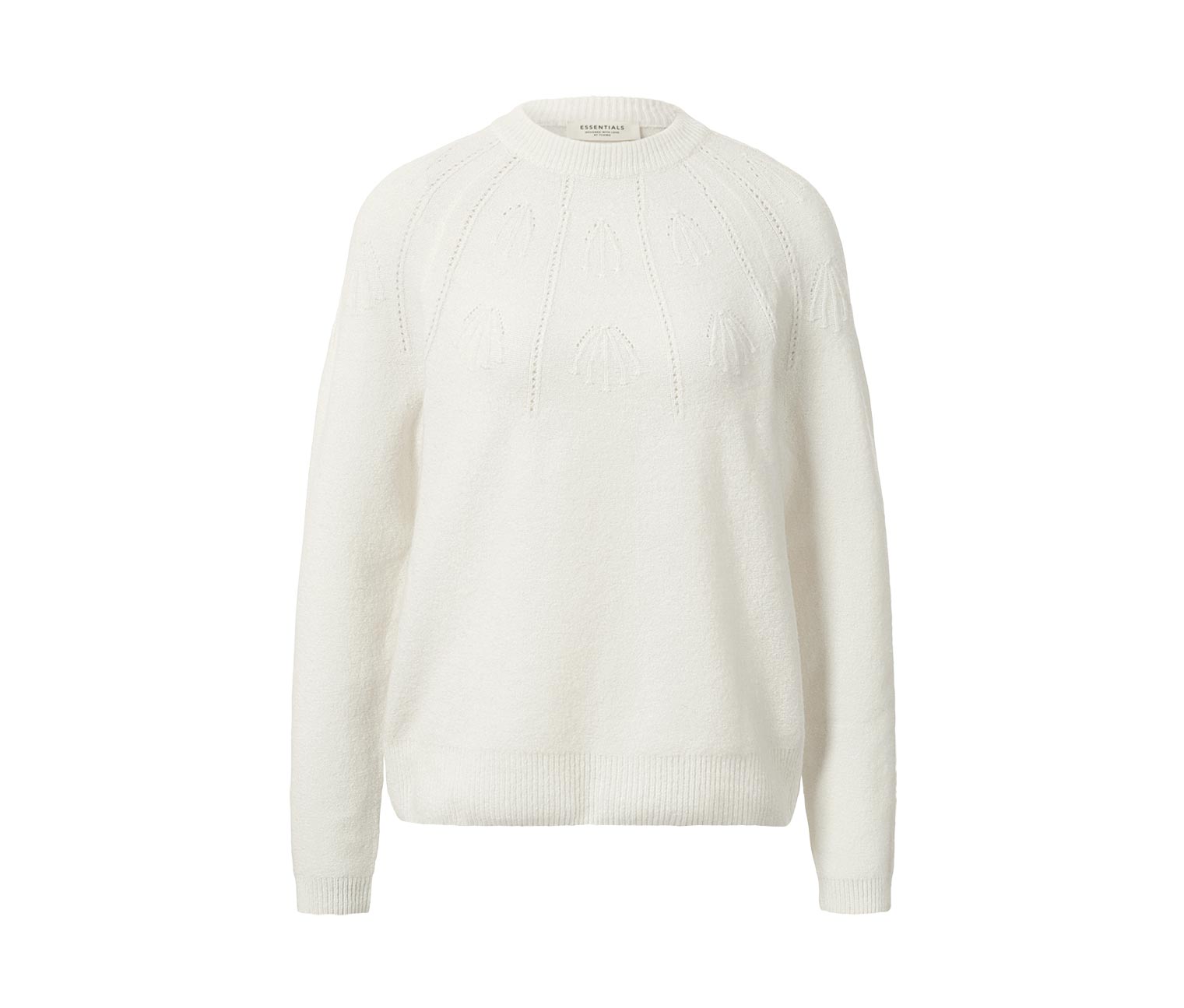 Thumbnail - Tchibo - Strickpullover mit Wolle - Damen - Gr. L - weiß