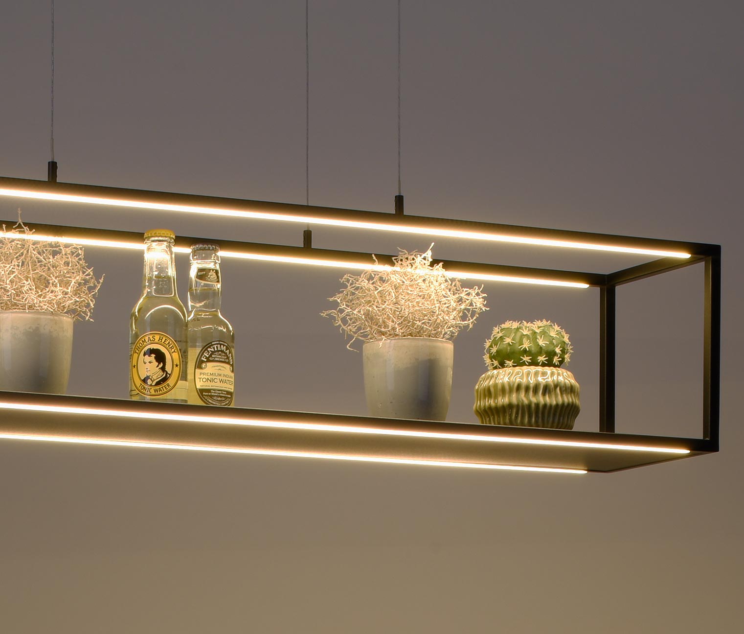 Thumbnail - Paul Neuhaus LED-Pendelleuchte »Contura« - 105x20x120cm - schwarz - Eisen