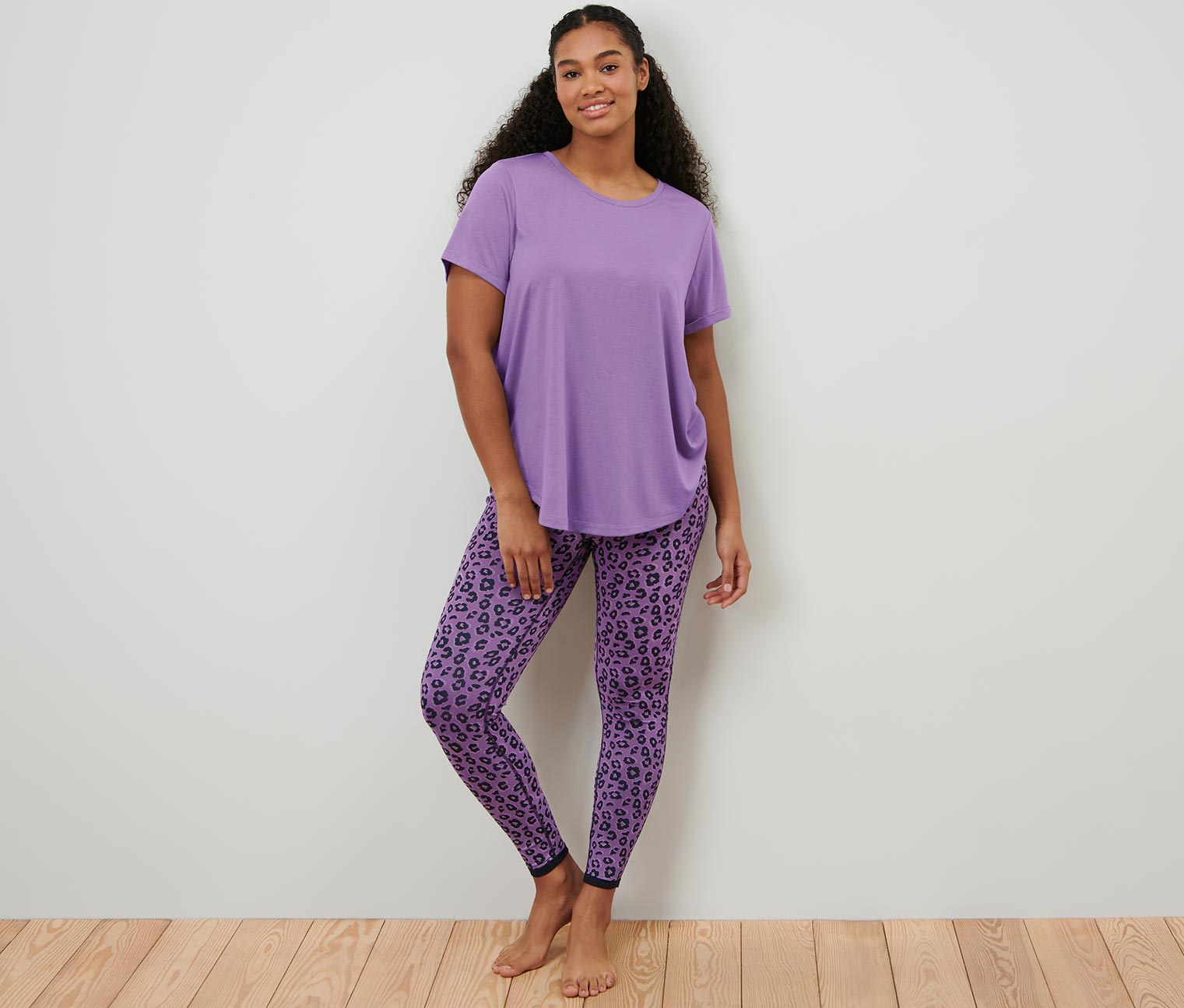 Thumbnail - Tchibo - Wende-Sporttight - Damen - Gr. XL - dunkelblau/print