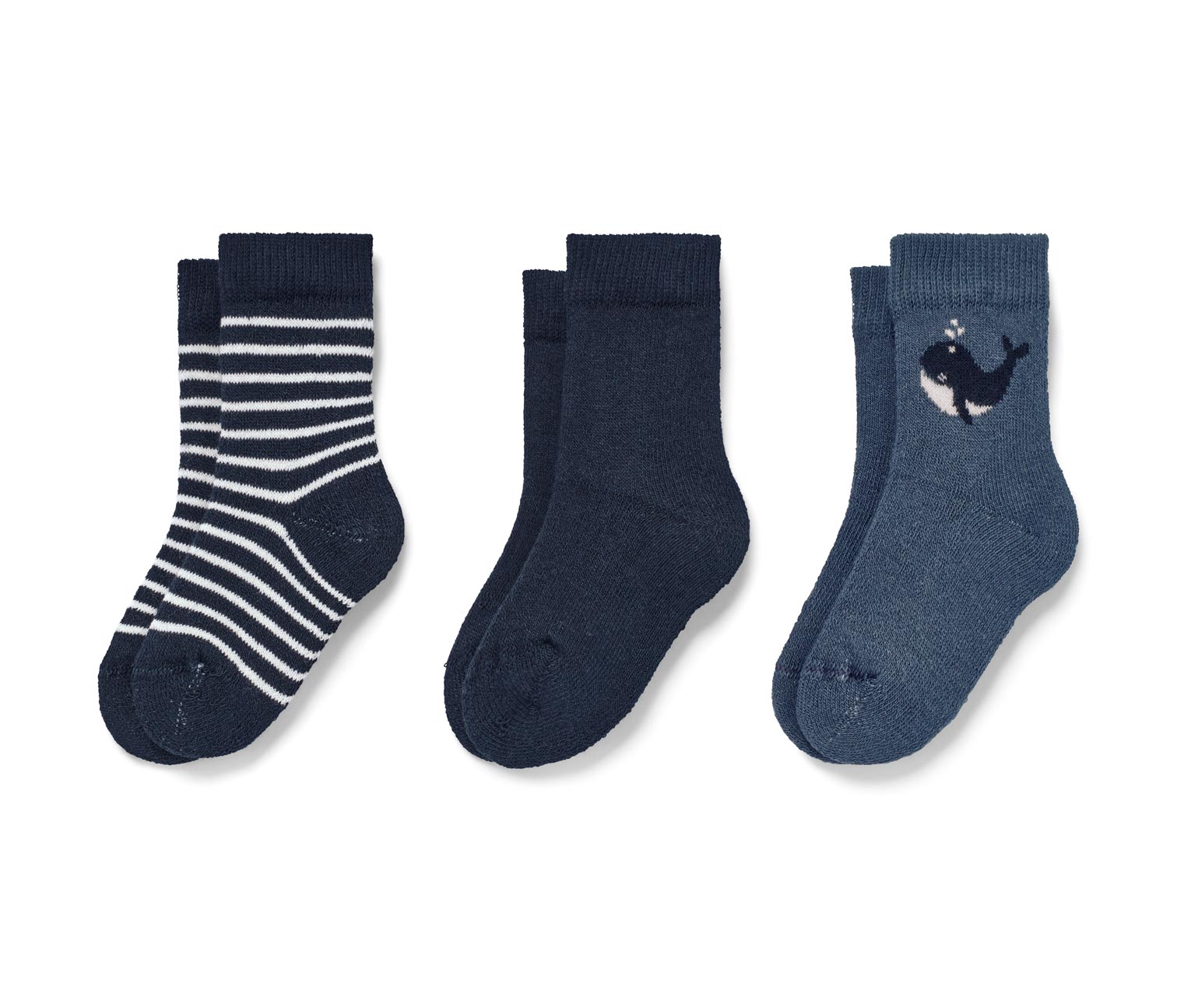 Thumbnail - Tchibo - 3 Paar Babysocken - Herren - Gr. 13-15 - dunkelblau