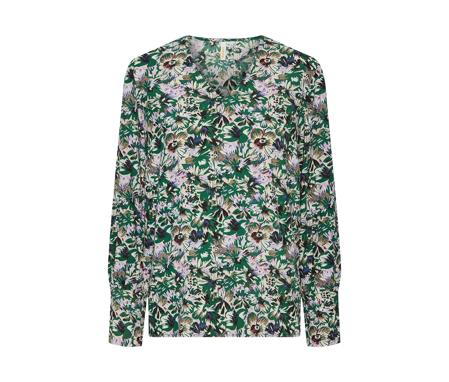 Thumbnail - Tchibo - Bluse mit Alloverprint - Damen - Gr. 34 - beige/geblümt
