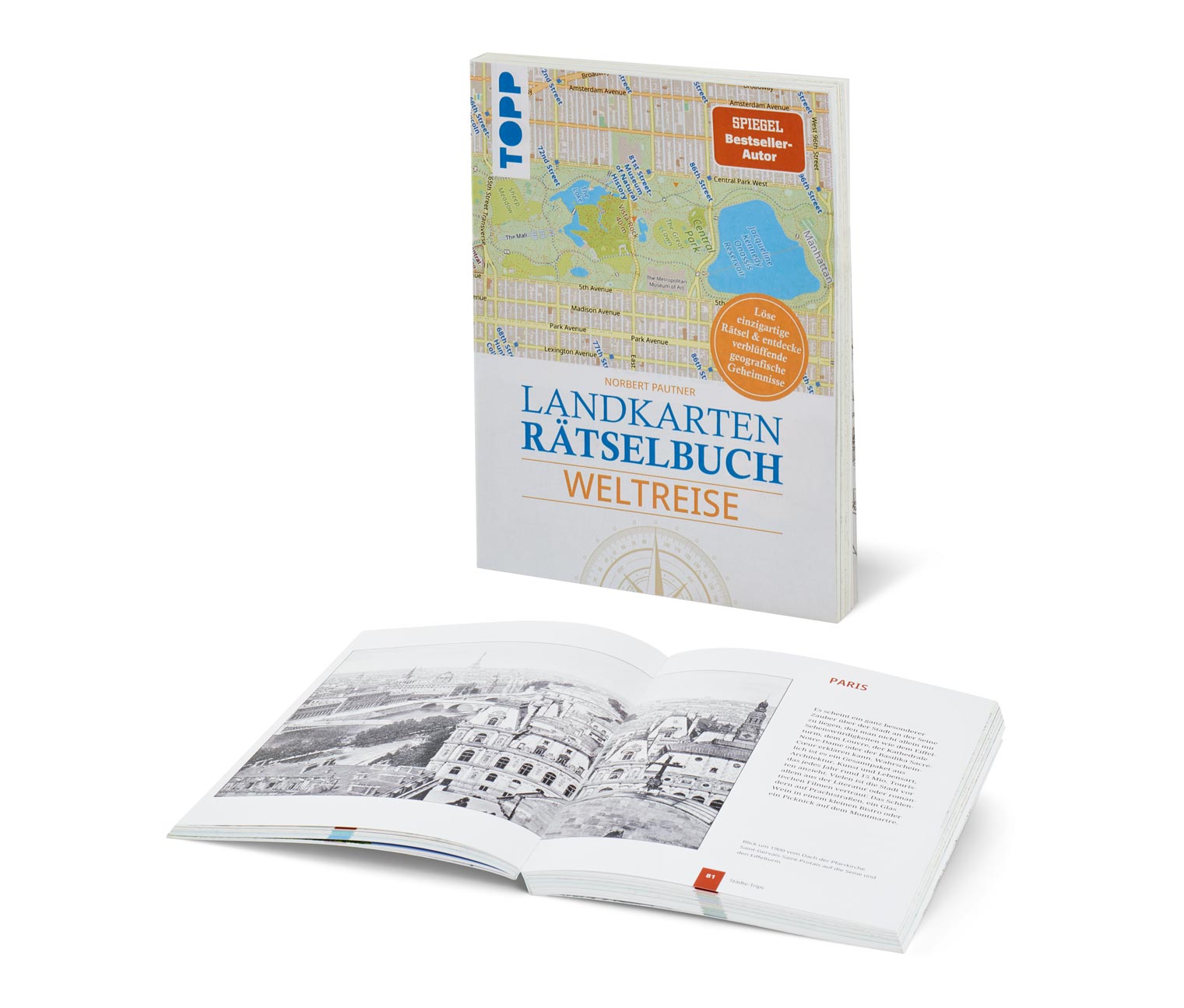 Thumbnail - Tchibo - Buch: Landkarten-Rätselbuch »Weltreise«