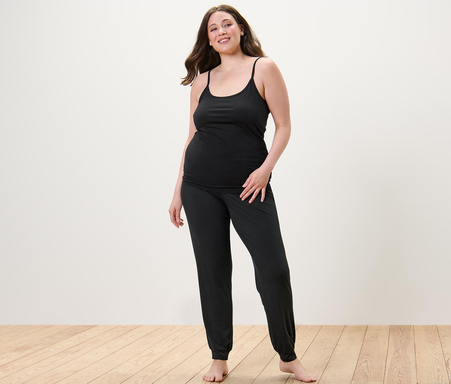 Thumbnail - Tchibo - Pyjamahose - Damen - Gr. M - schwarz