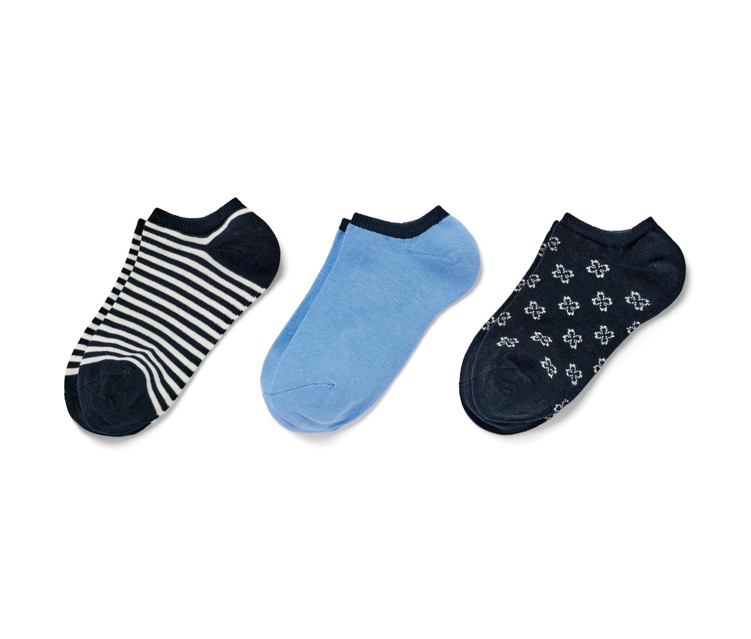 Thumbnail - Tchibo - 3 Paar Sneakersocken - Damen - Gr. 35-38 - dunkelblau