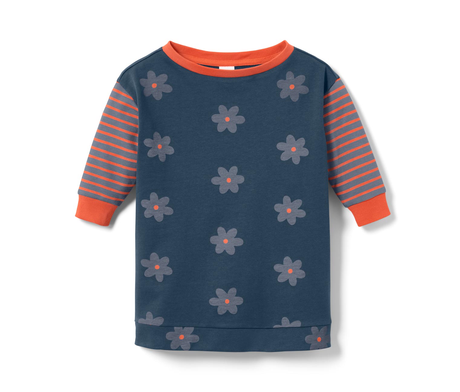 Thumbnail - Tchibo - Kleinkinder-Longsweater - Herren - Gr. 122/128 - dunkelgrau/print