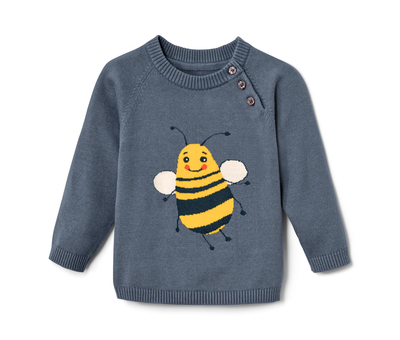 Thumbnail - Tchibo - Kleinkinder-Feinstrickpullover - Herren - Gr. 110/116 - dunkelblau