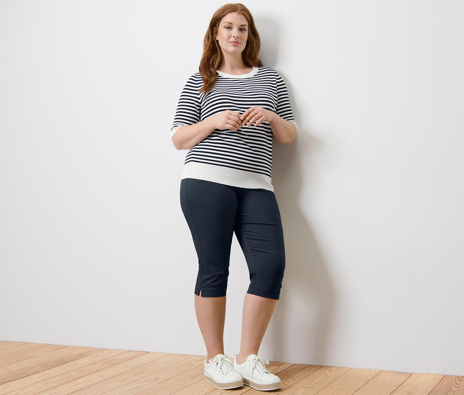 Thumbnail - Tchibo - 3/4-Stretchhose - Damen - Gr. 42 - dunkelblau