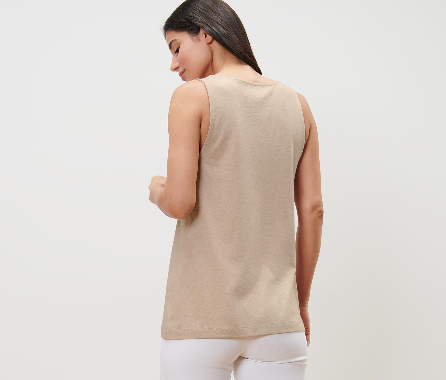 Thumbnail - Tchibo - Top mit Knopfleiste - Damen - Gr. M - beige