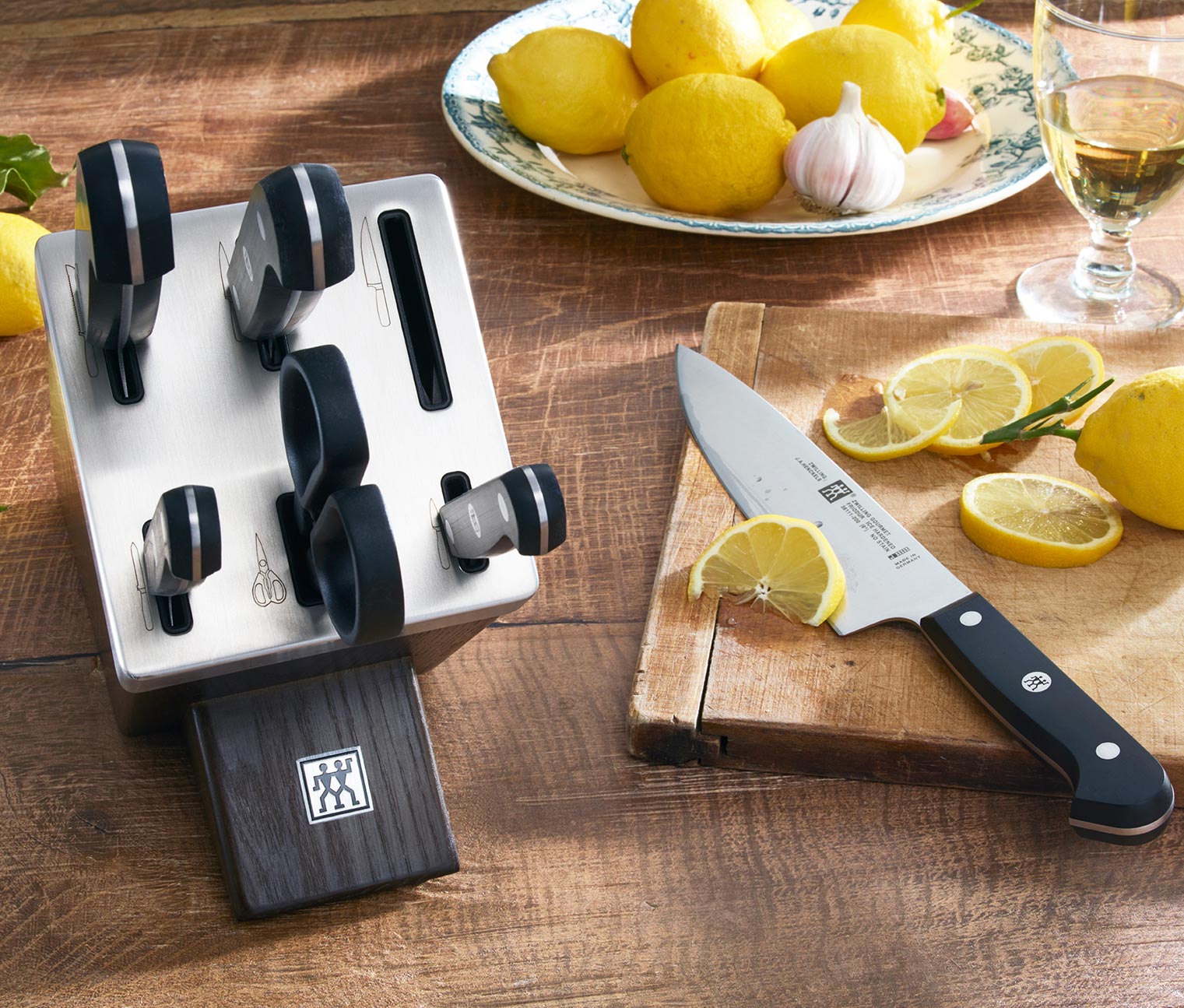 Thumbnail - Zwilling Selbstschärfender Messerblock »Gourmet« - silber