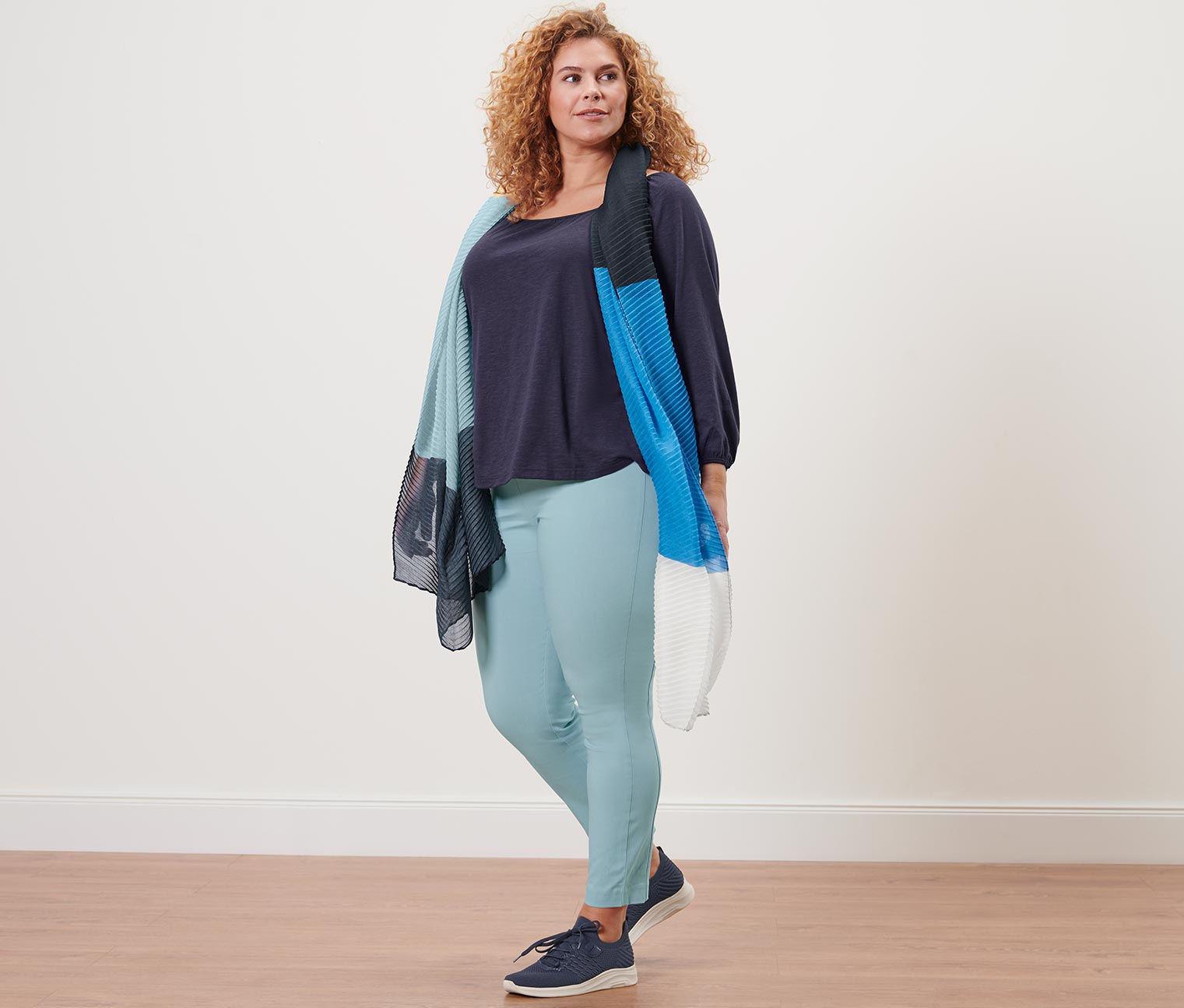 Thumbnail - Tchibo - Blusenshirt mit 3/4-Arm - Damen - Gr. S - dunkelblau