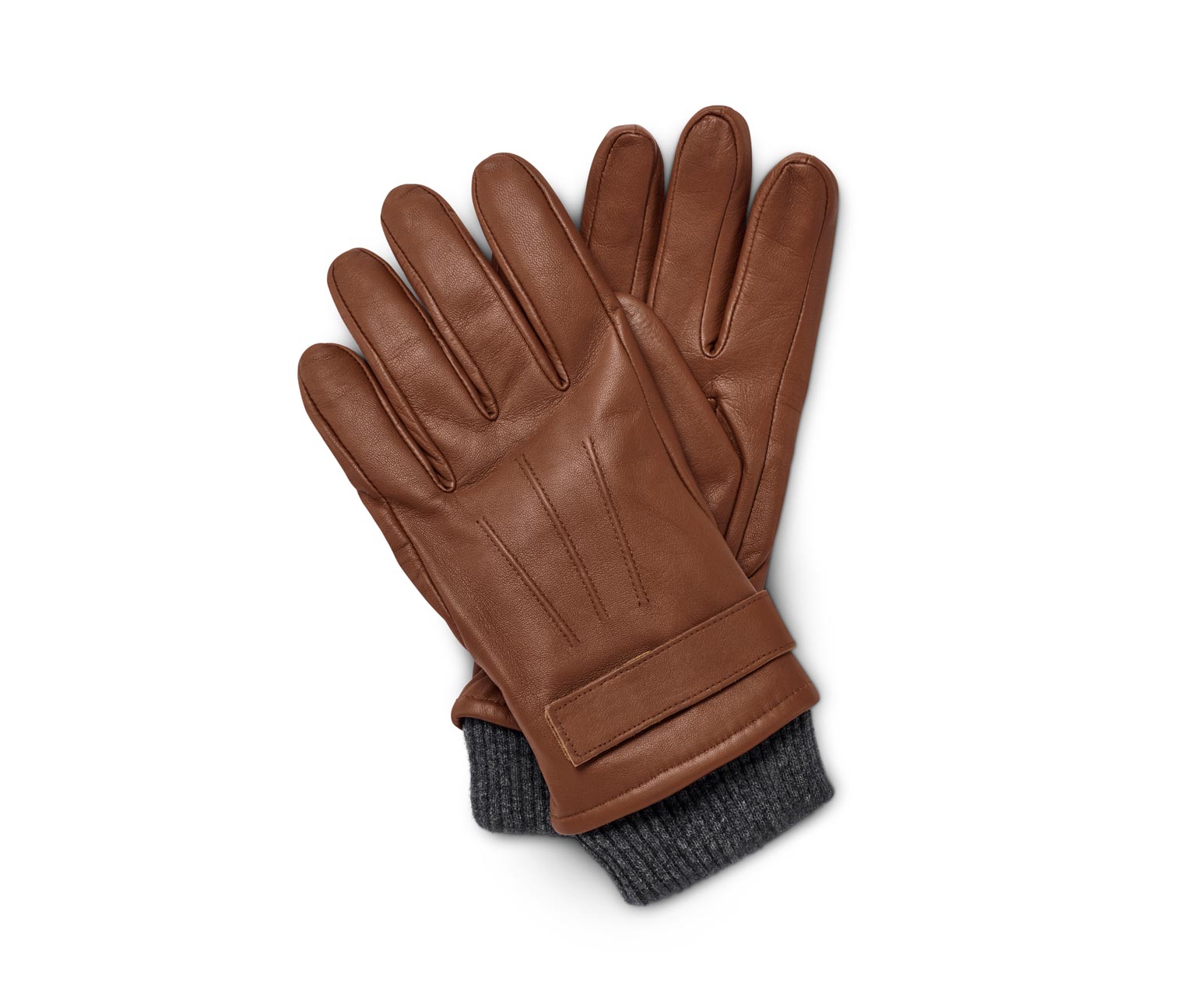 Thumbnail - Tchibo - Leder-Handschuhe - Herren - Gr. 8,5 - cognac