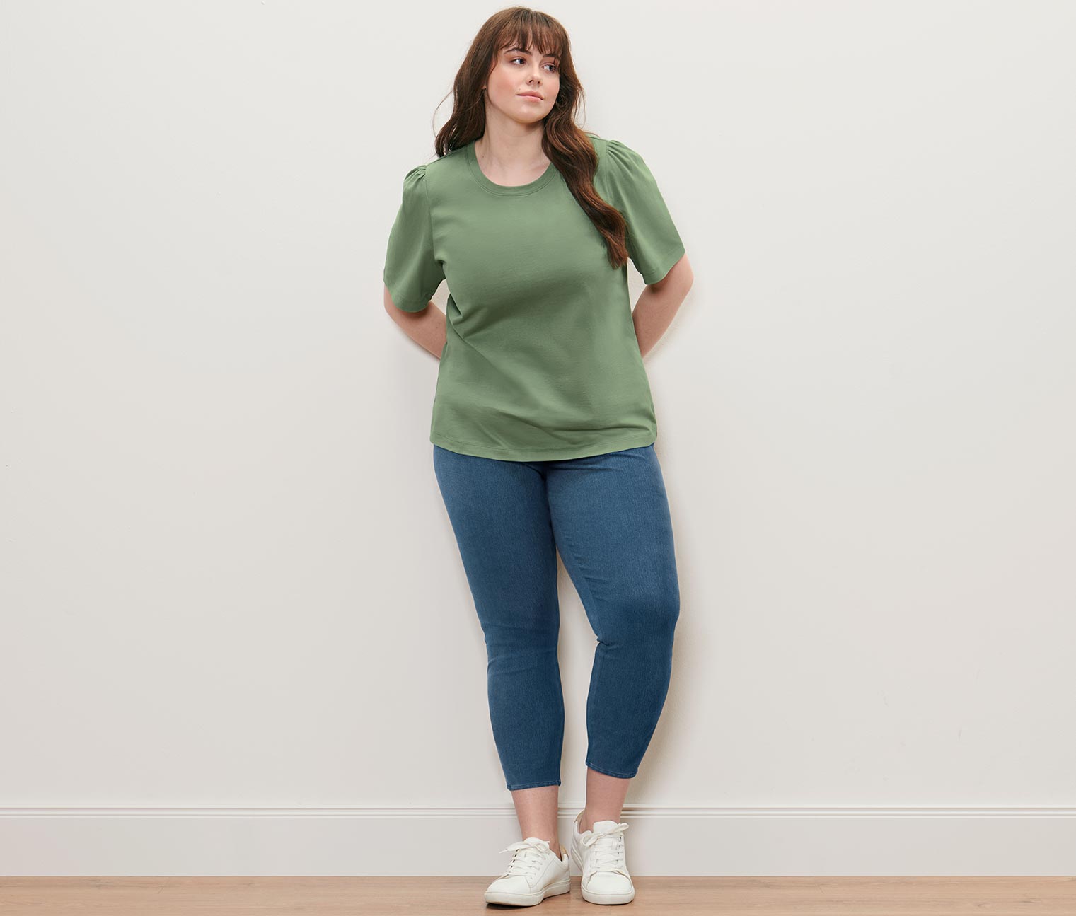 Thumbnail - Tchibo - Shirt mit Raffung - Damen - Gr. S - grün