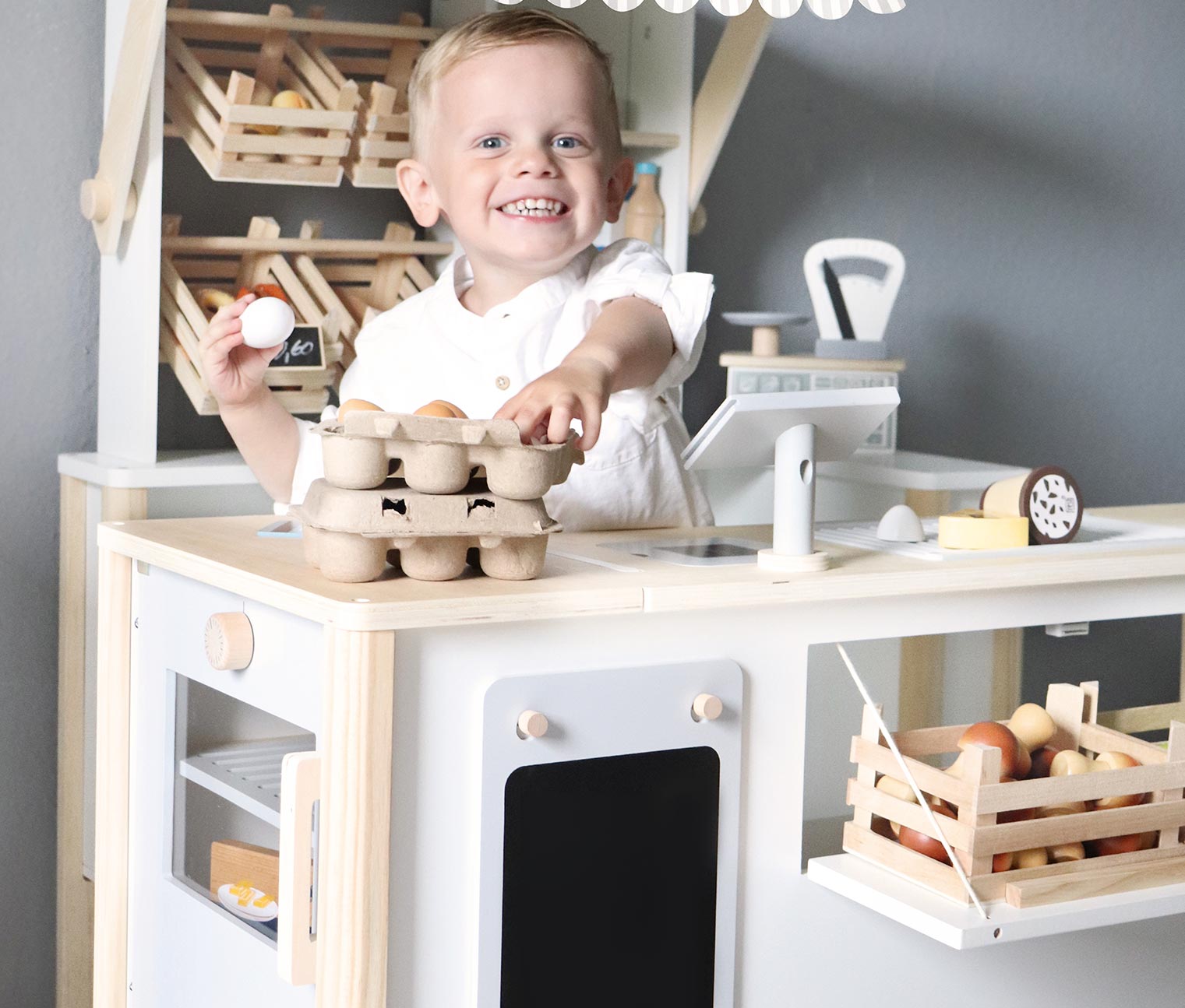 Thumbnail - small foot Kaufladen und Kinderküche »fresh« - braun