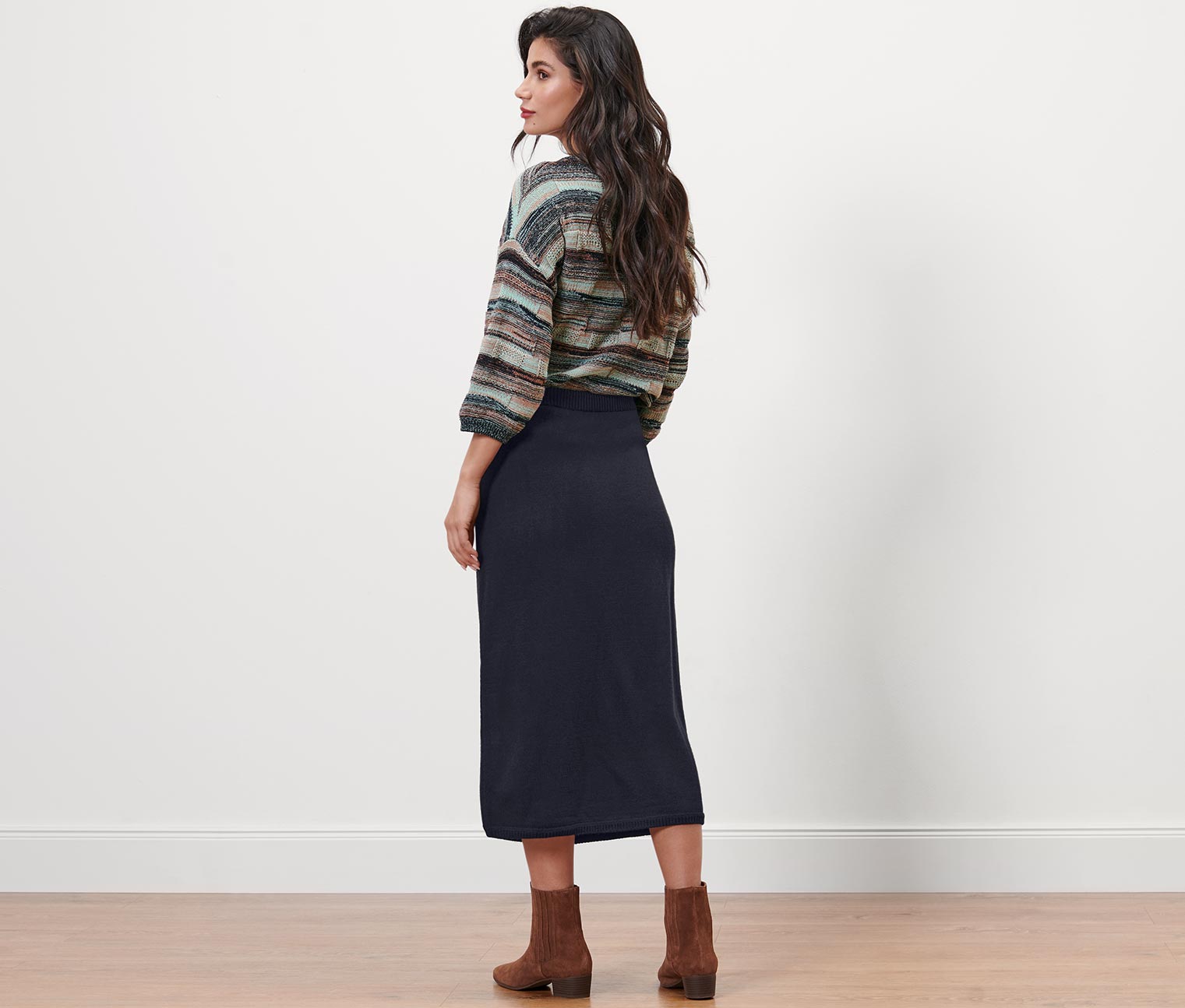 Thumbnail - Tchibo - Strickrock - Damen - Gr. XS - dunkelblau