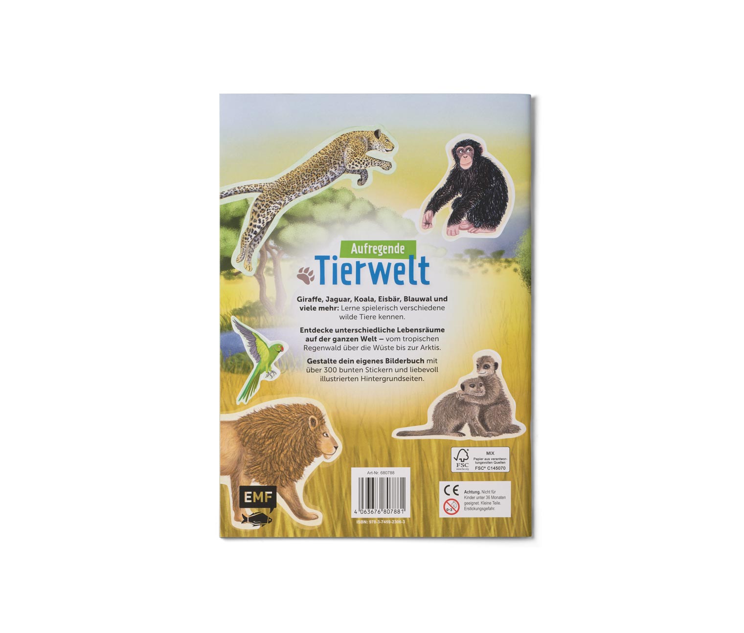 Thumbnail - Tchibo - Stickerbuch »Faszierende Stickerwelt – wilde Tiere«